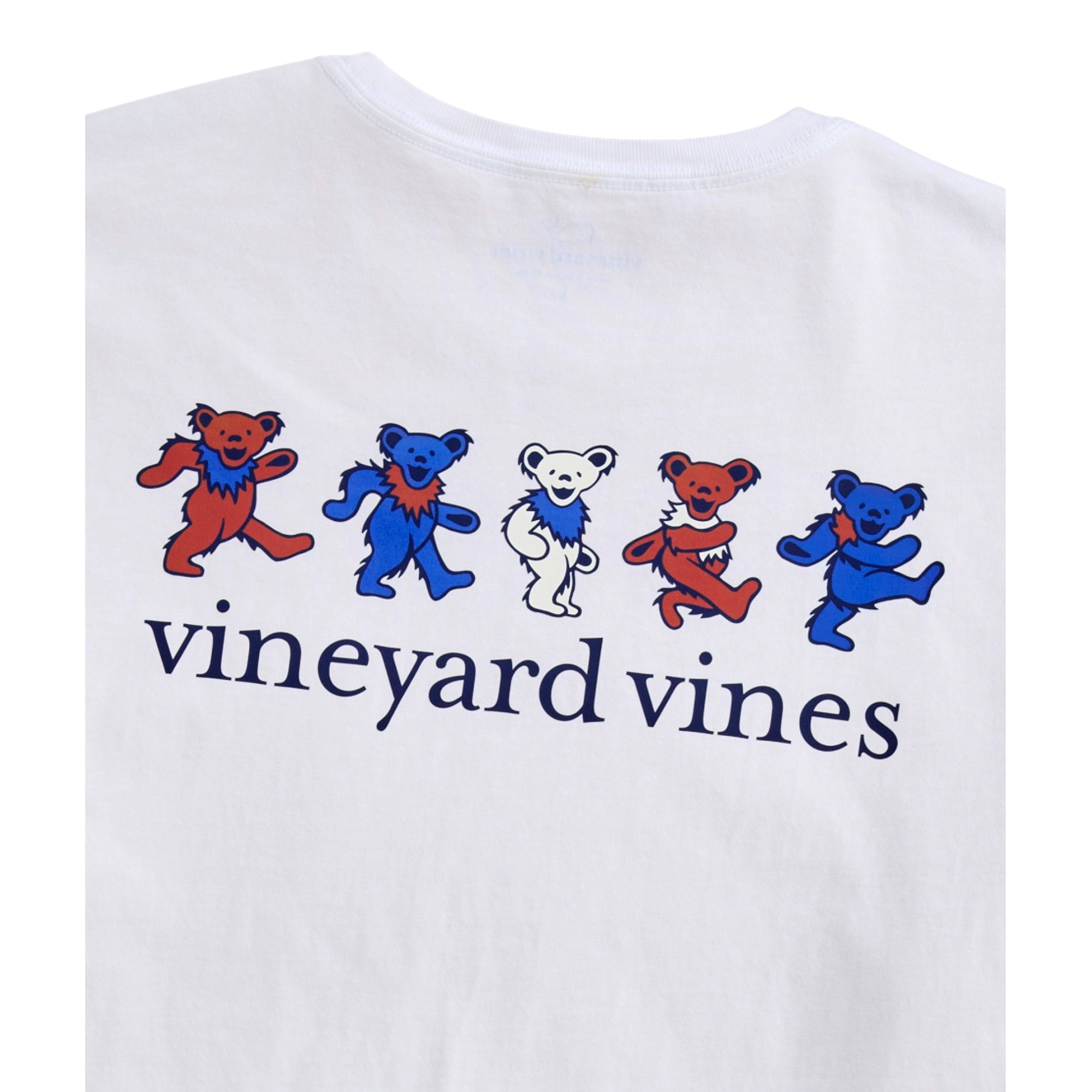 Grateful Dead Americana Dancing Bears Men's Golf T-Shirt