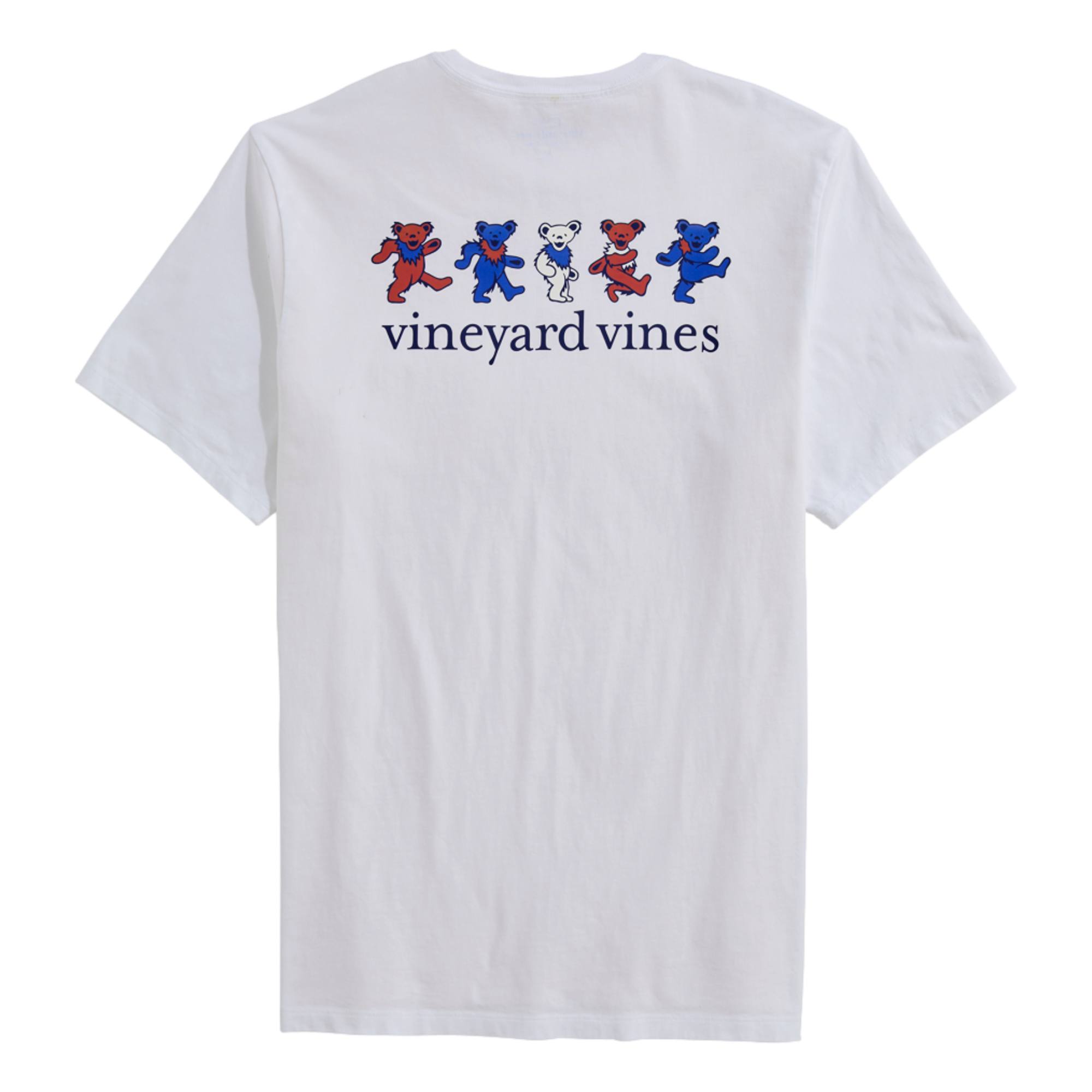 Grateful Dead Americana Dancing Bears Men's Golf T-Shirt