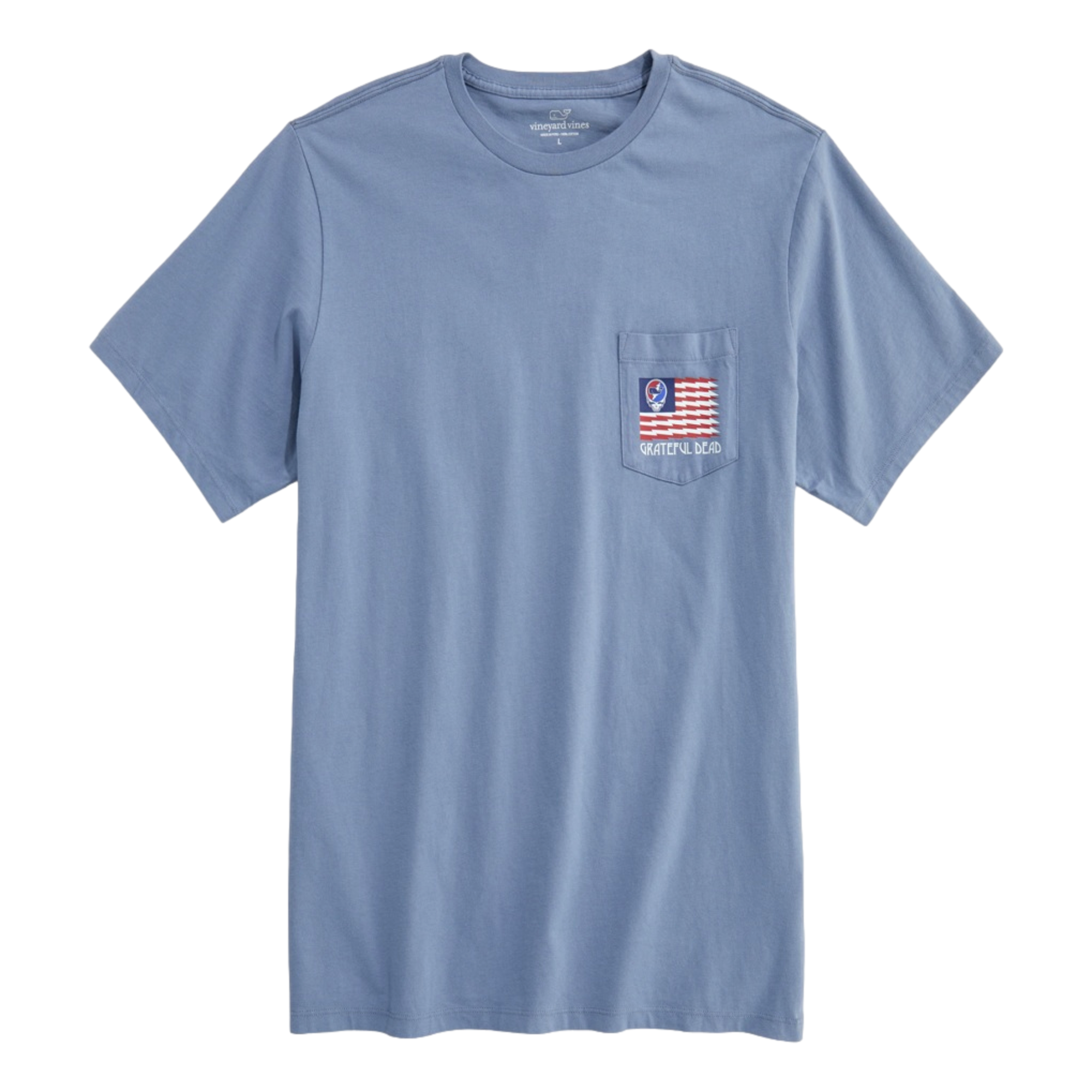 Grateful Dead USA Flag Men's Golf T-Shirt