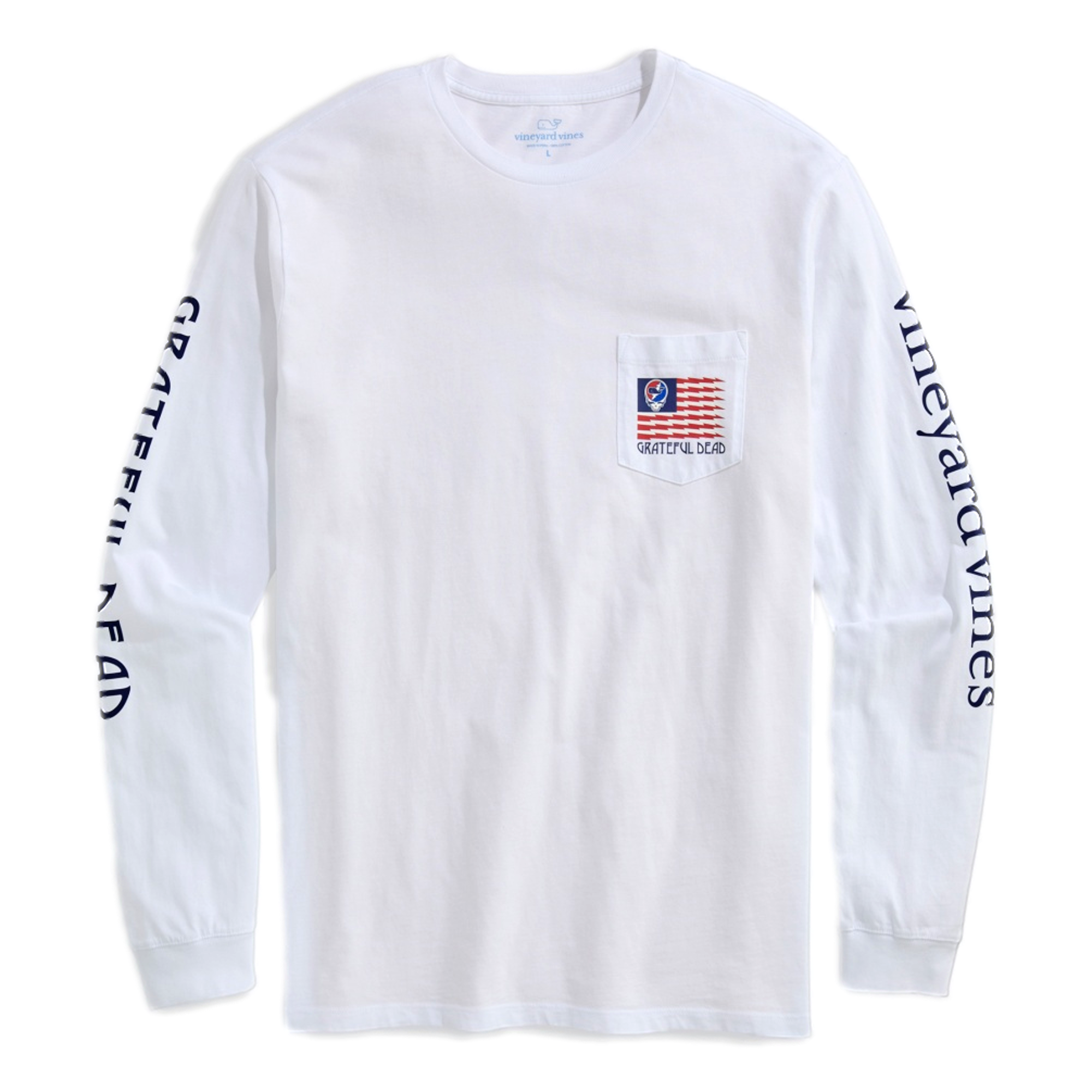 Grateful Dead USA Flag Men's Golf T-Shirt