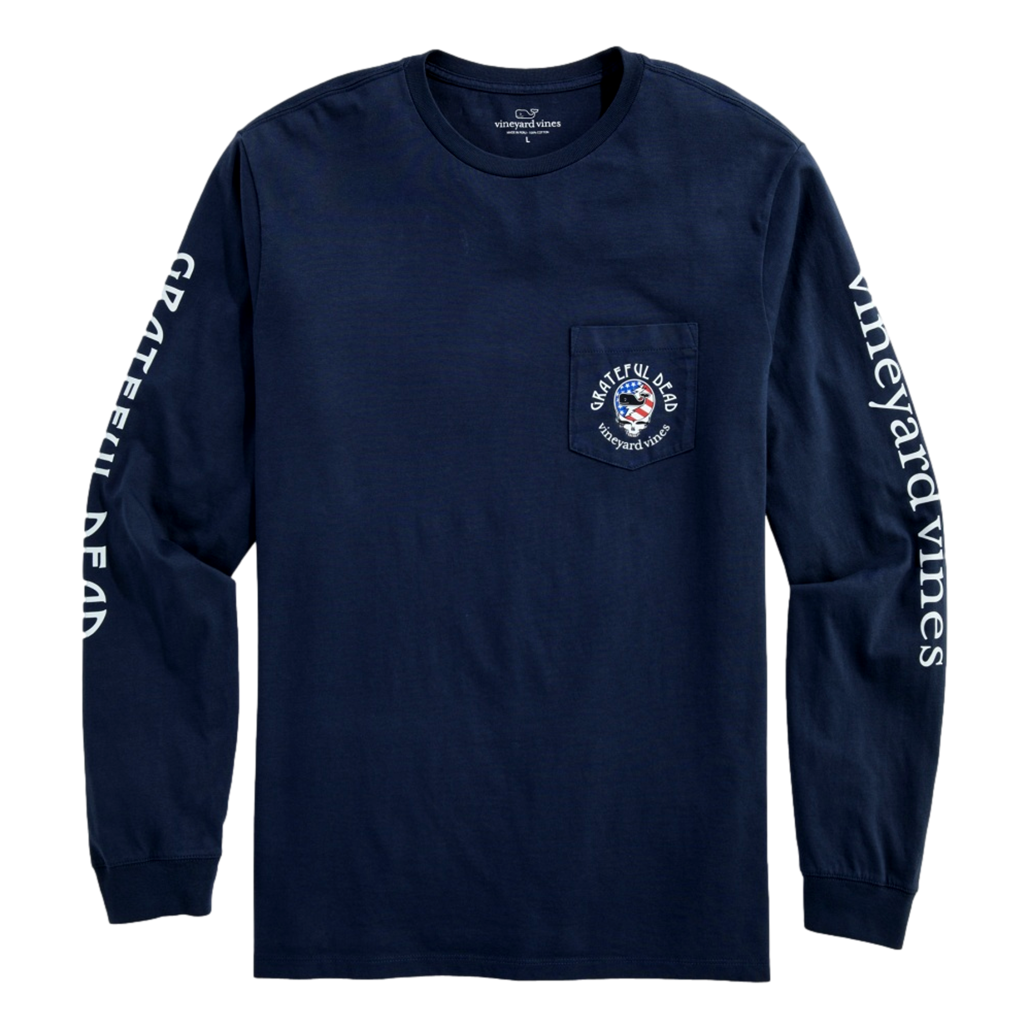 Grateful Dead USA Flag Men's Golf T-Shirt