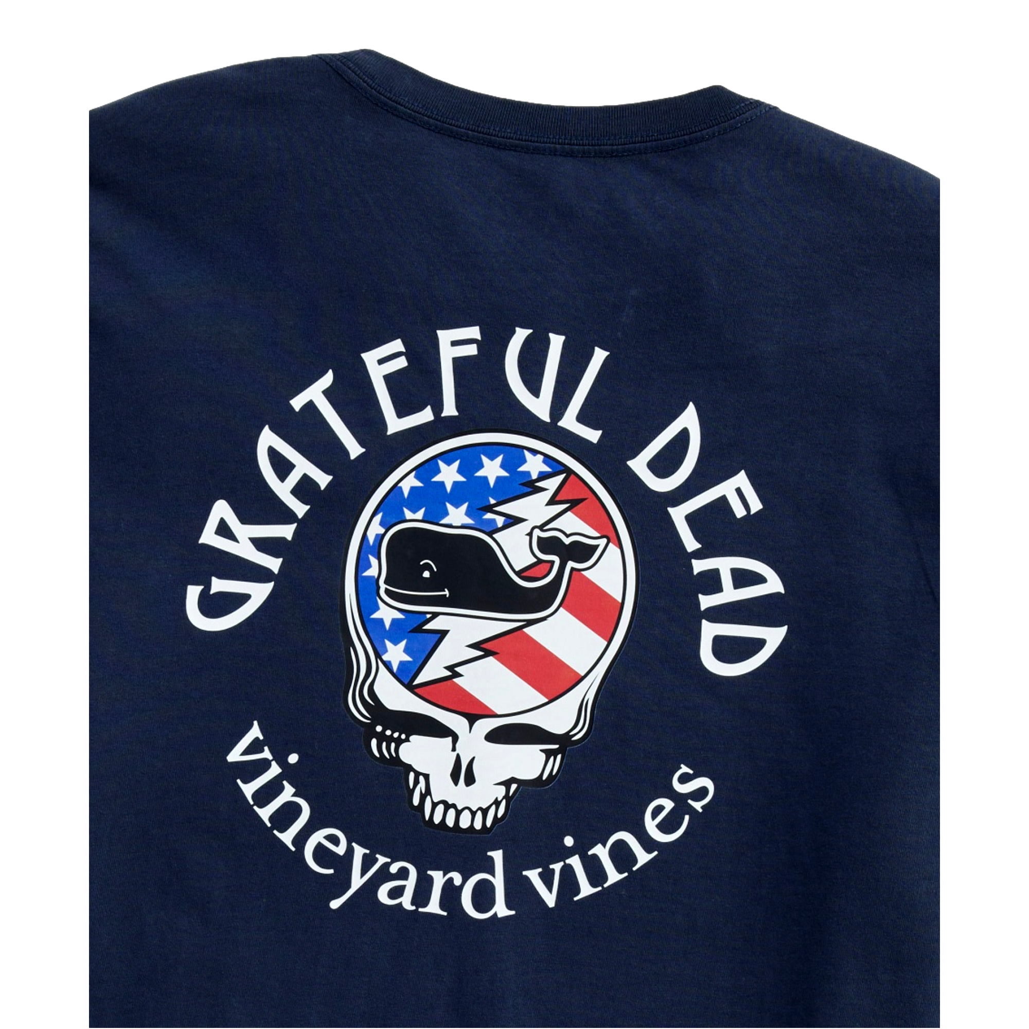 Grateful Dead USA Flag Men's Golf T-Shirt