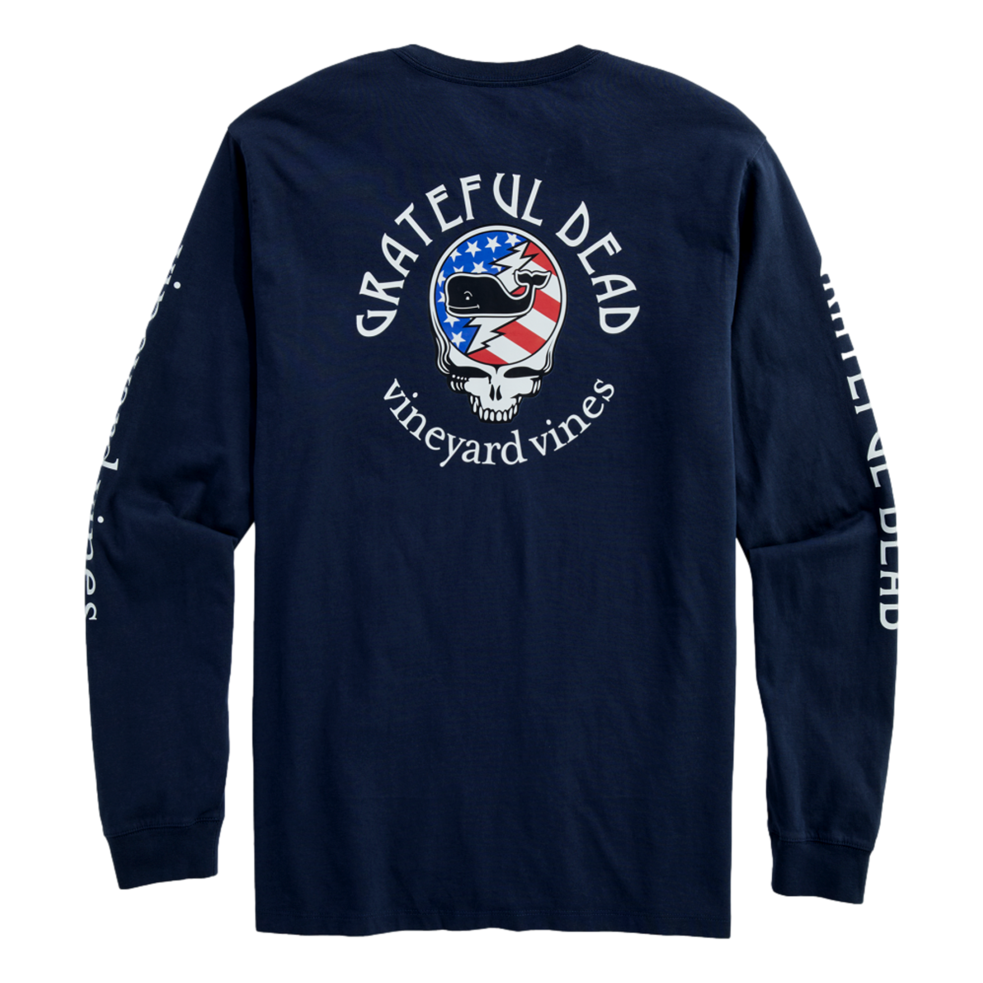 Grateful Dead USA Flag Men's Golf T-Shirt