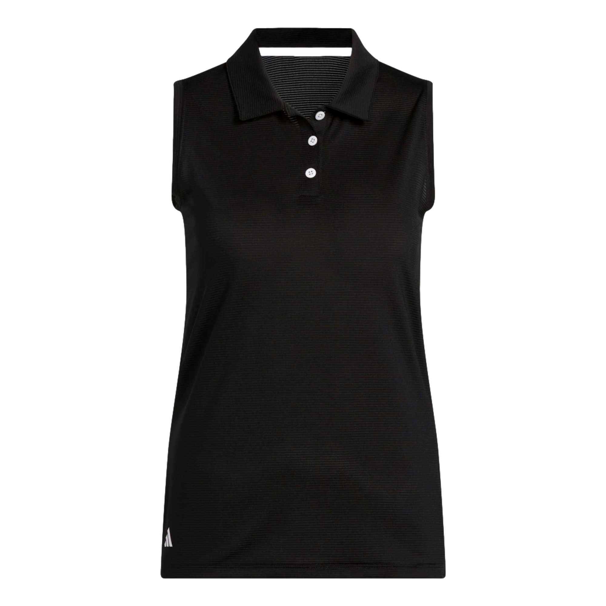 Solid Ottoman Sleeveless Polo Golf Shirt