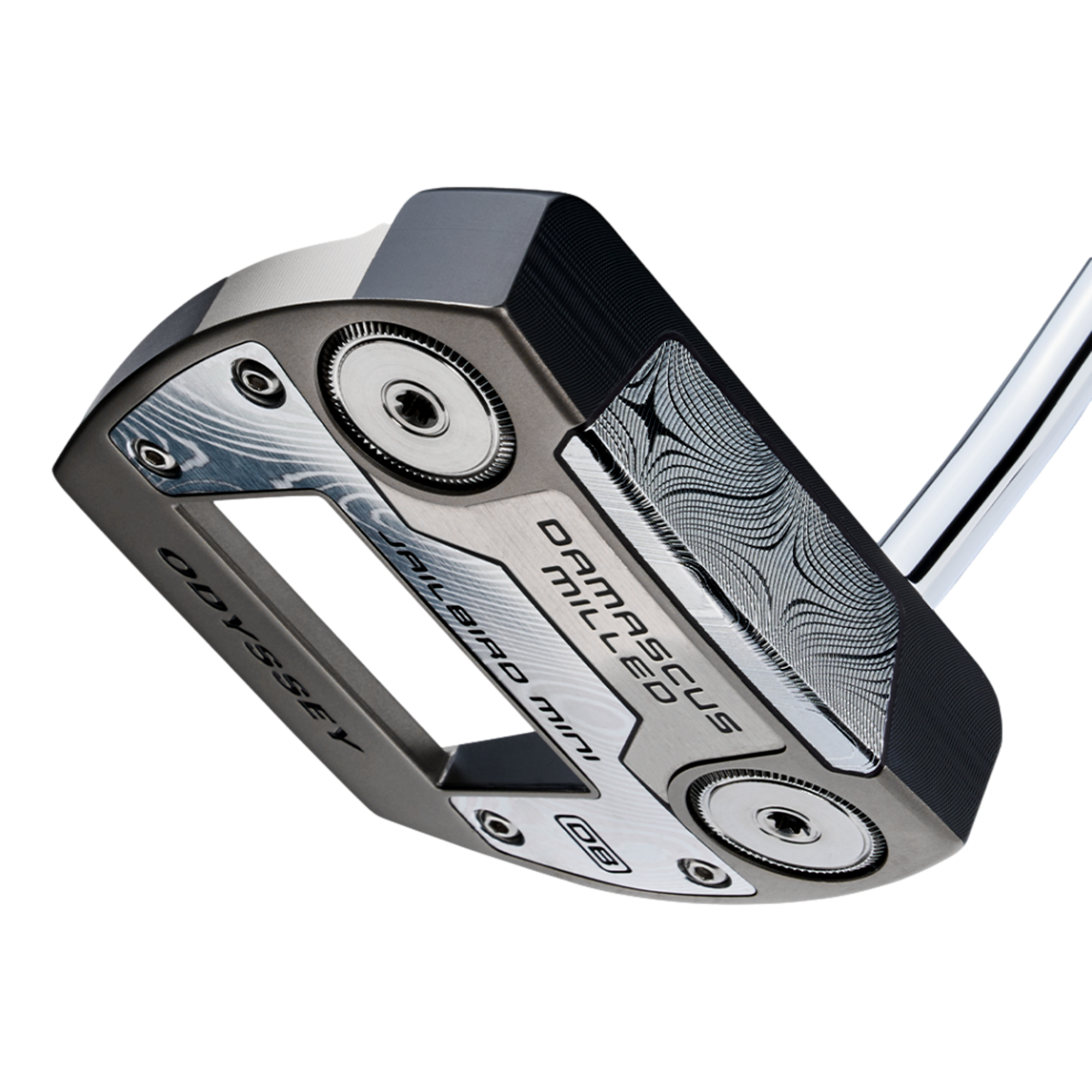 クラブ Odyssey Damascus Milled Jailbird Mini DB Odyssey Damascus Milled Jailbird Mini DB Putter | PGA TOUR Superstore
