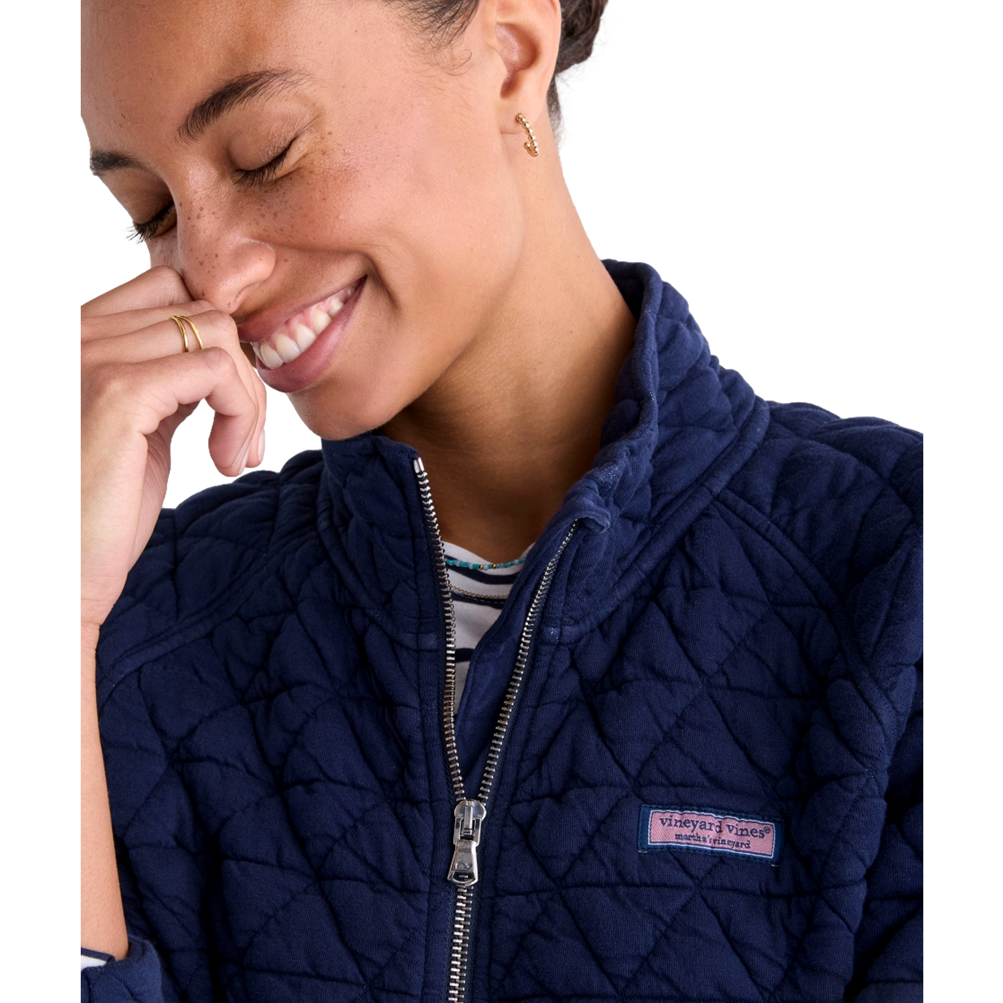 Coastal Quilted Women's Golf Half Zip