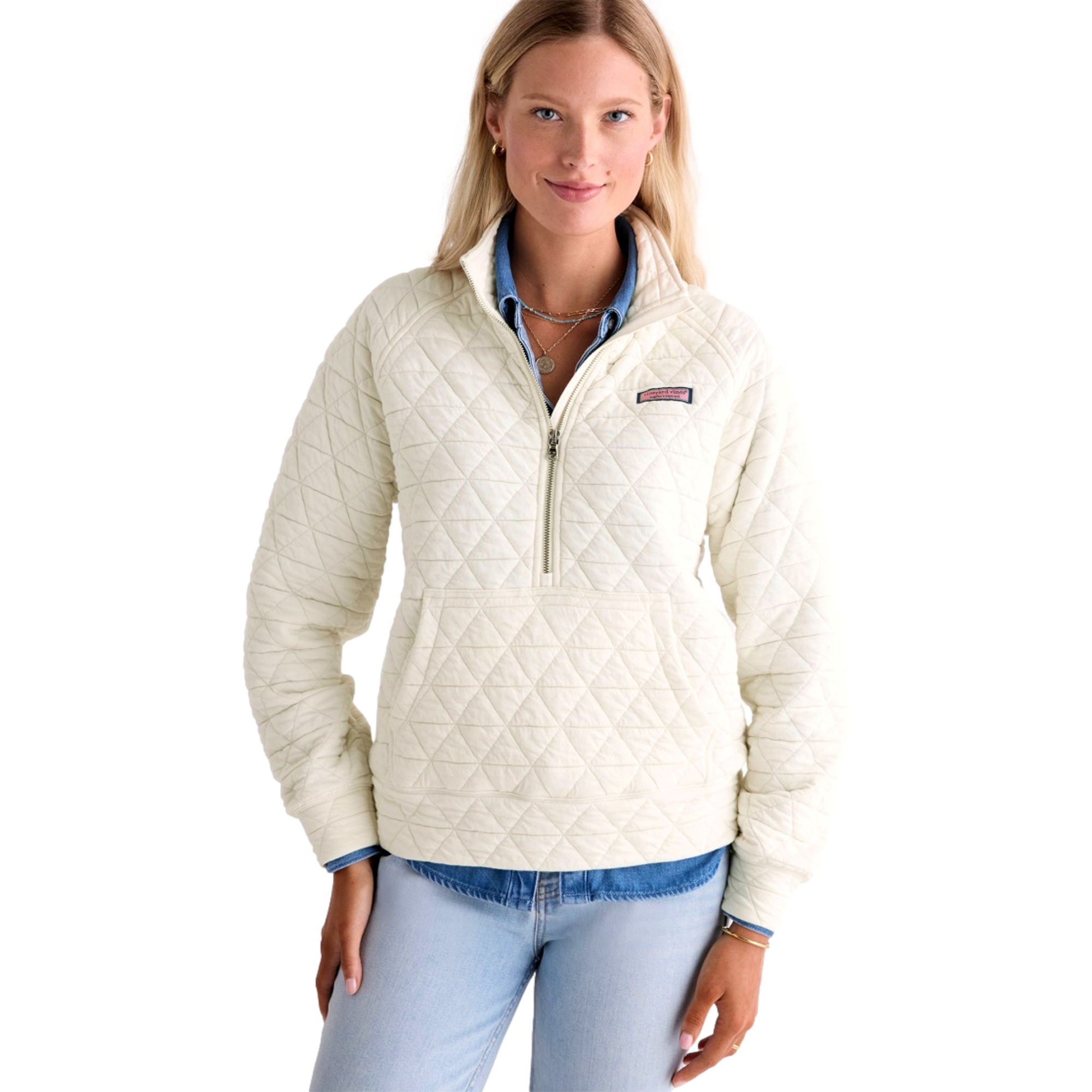 Coastal Quilted Women's Golf Half Zip