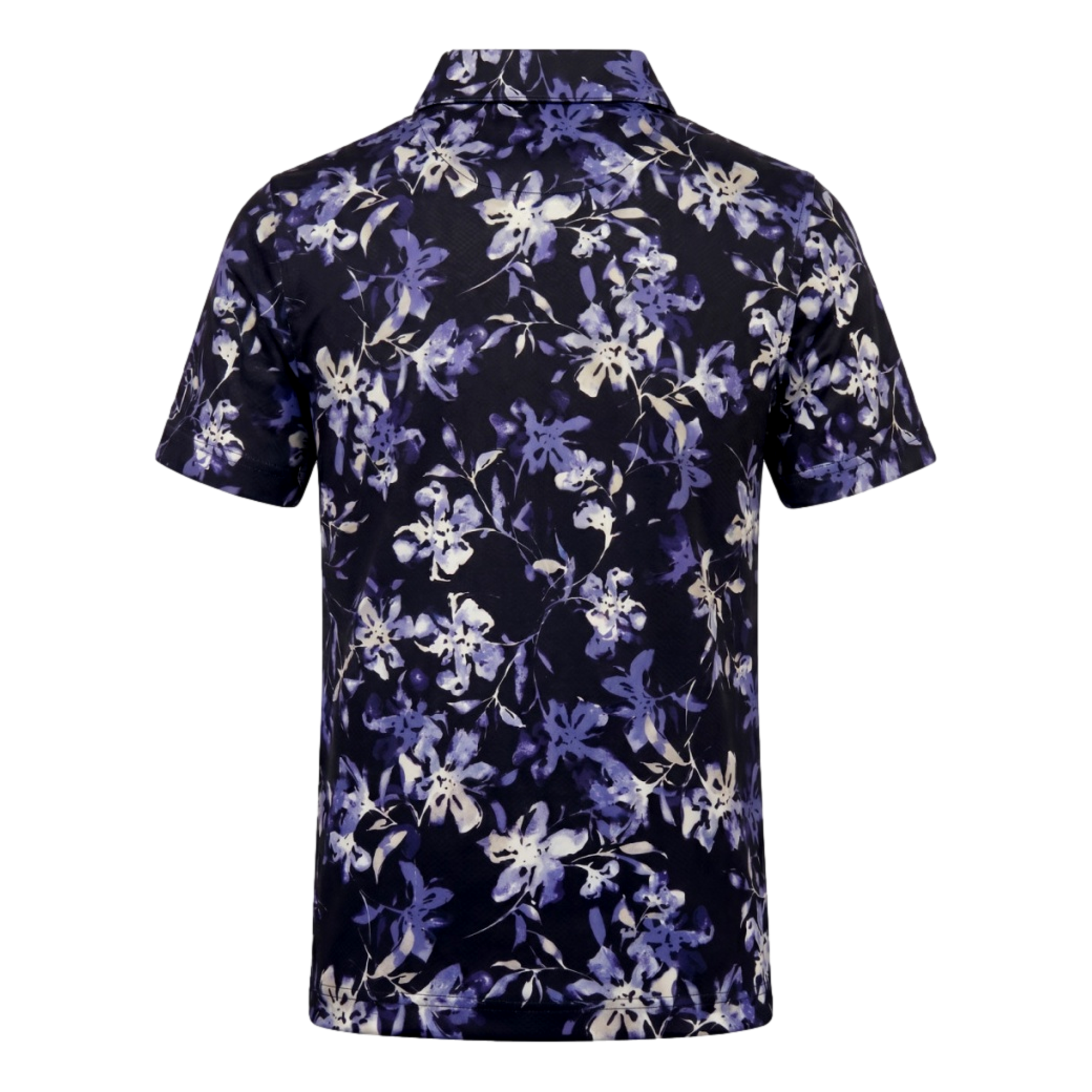 All Over Tie Dye Floral Print Boys Golf Polo Shirt