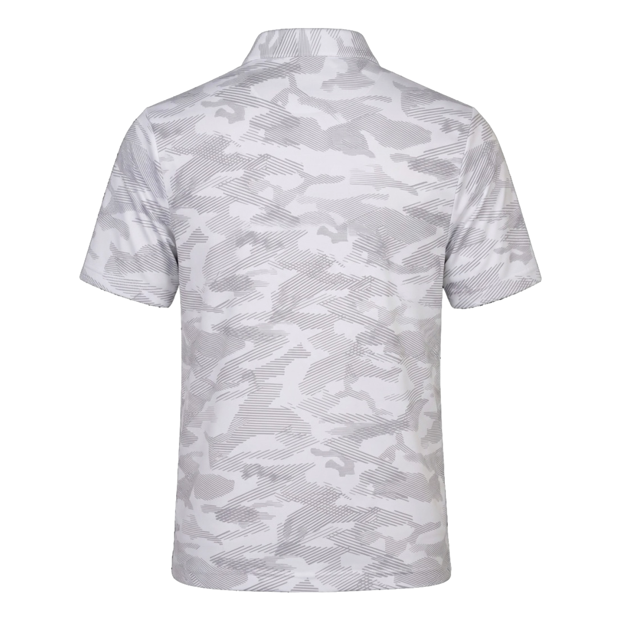 All Over Textured Camo Print Boys Golf Polo Shirt