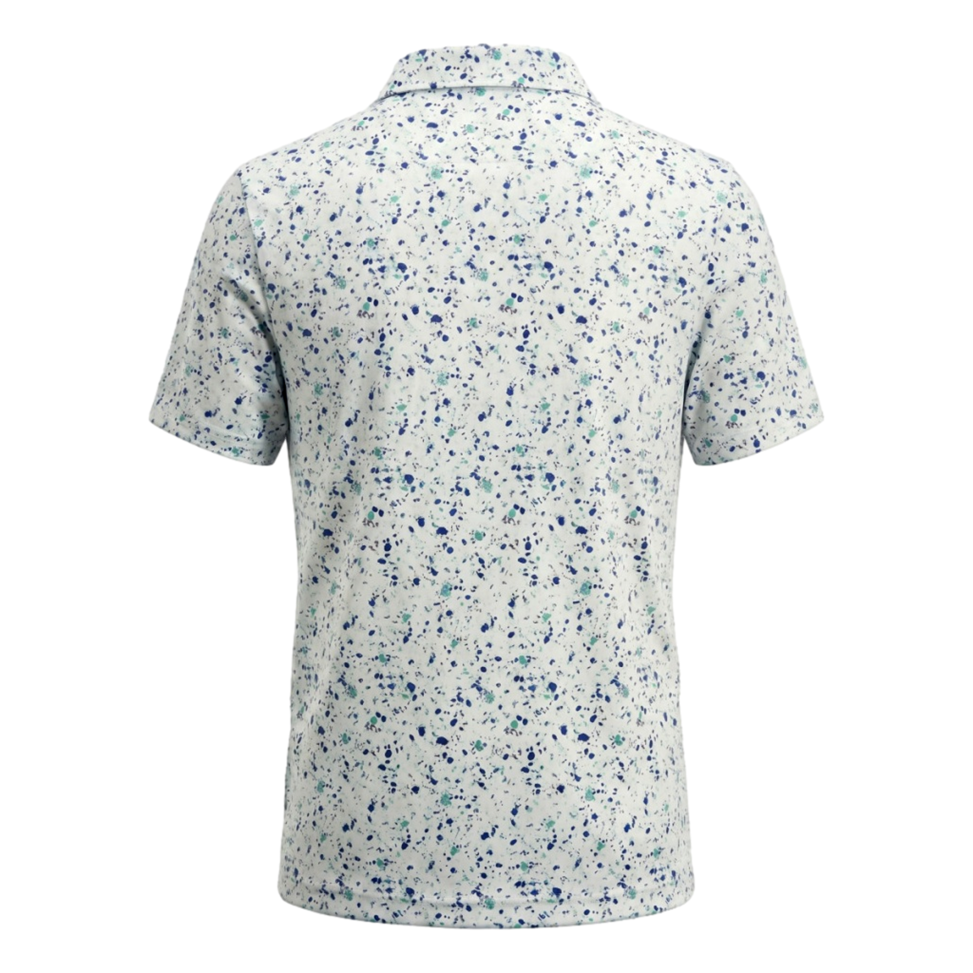 Abstract Confetti Print Boys Golf Polo Shirt