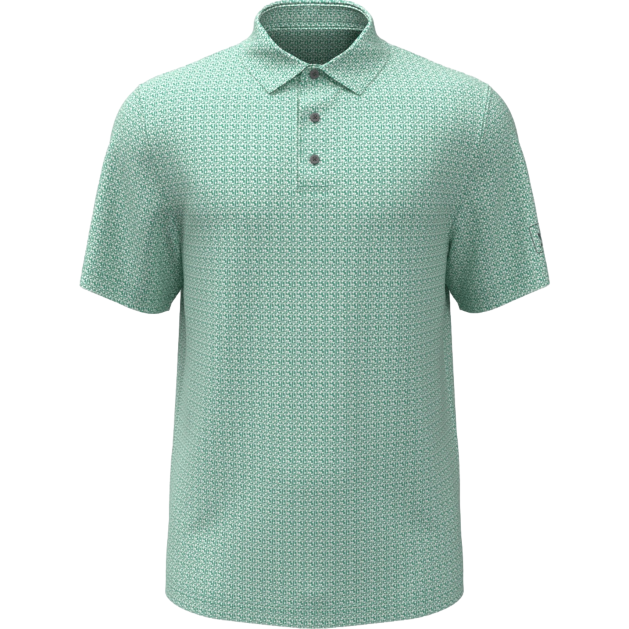Golf Flag Geo Print Boys Golf Polo Shirt