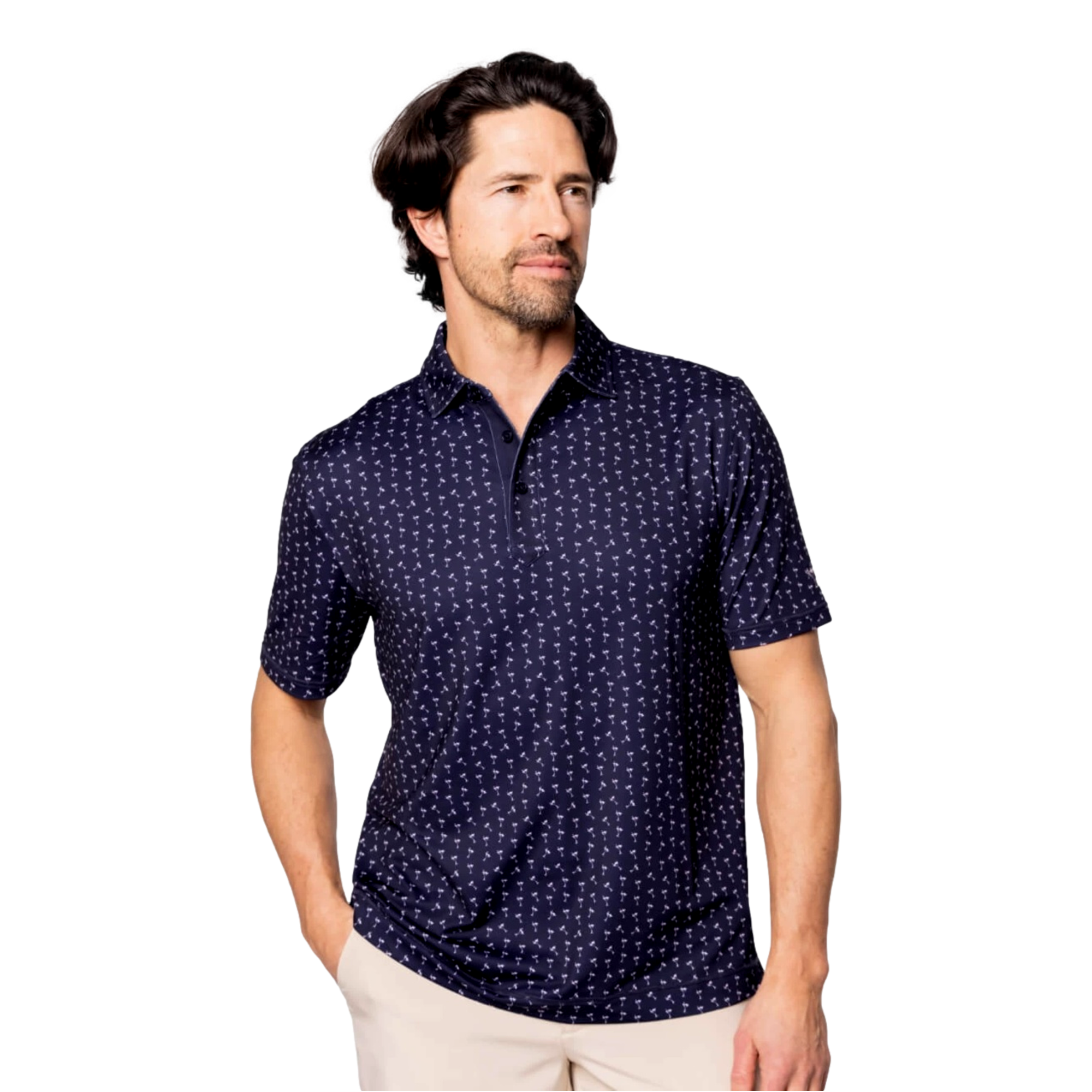 Martini Men's Short Sleeve Golf Polo Shirt