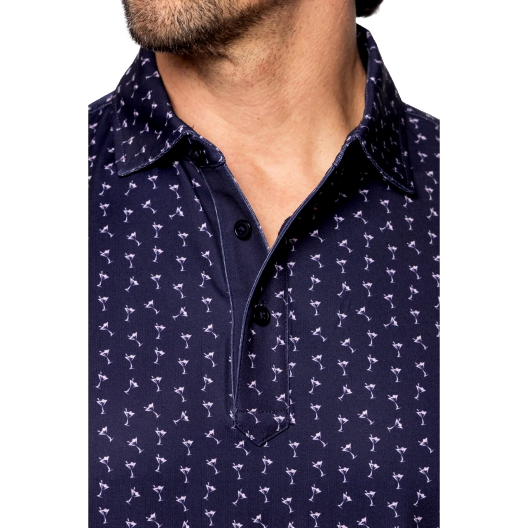 Martini Men's Short Sleeve Golf Polo Shirt