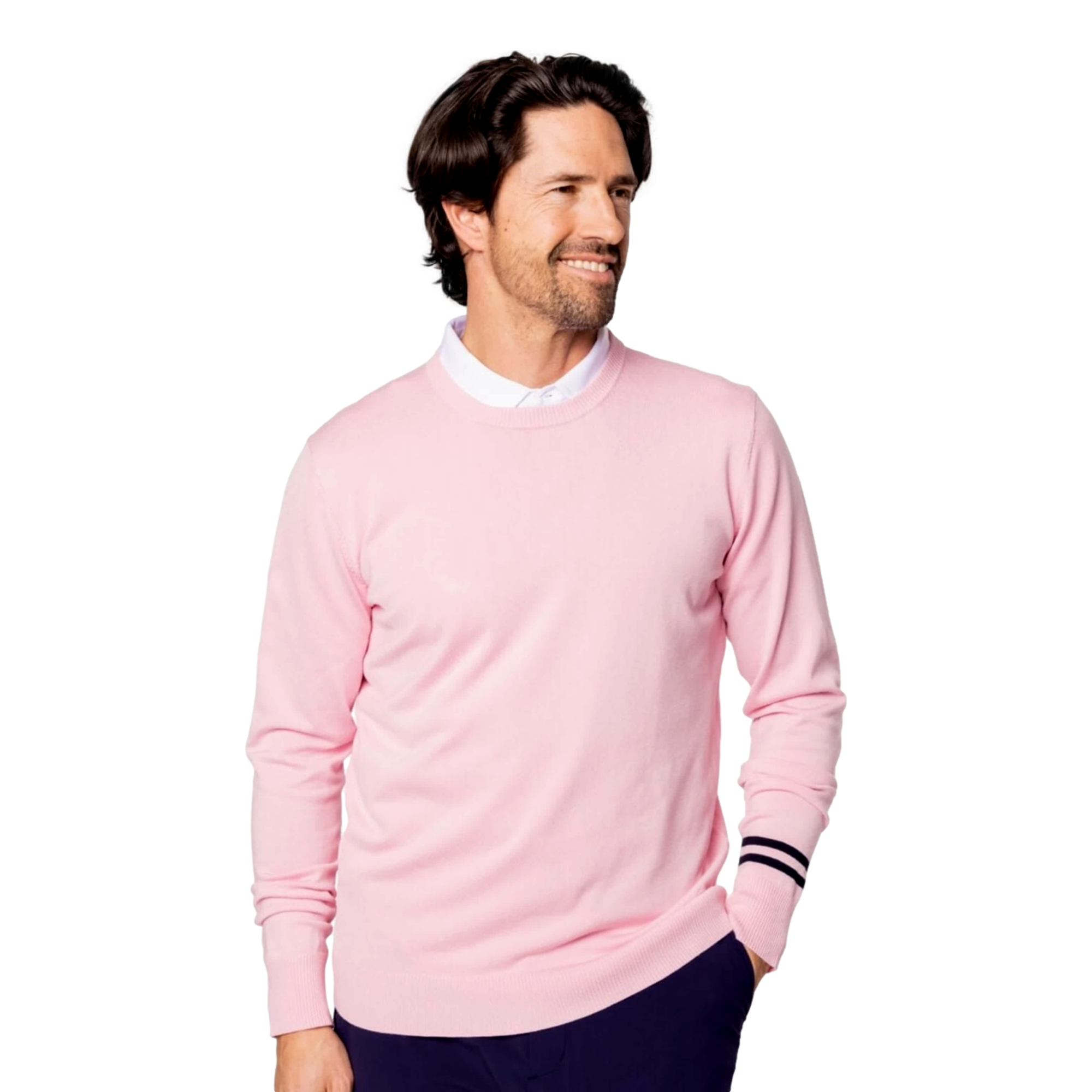 Crew Neck Men's Golf Sweater