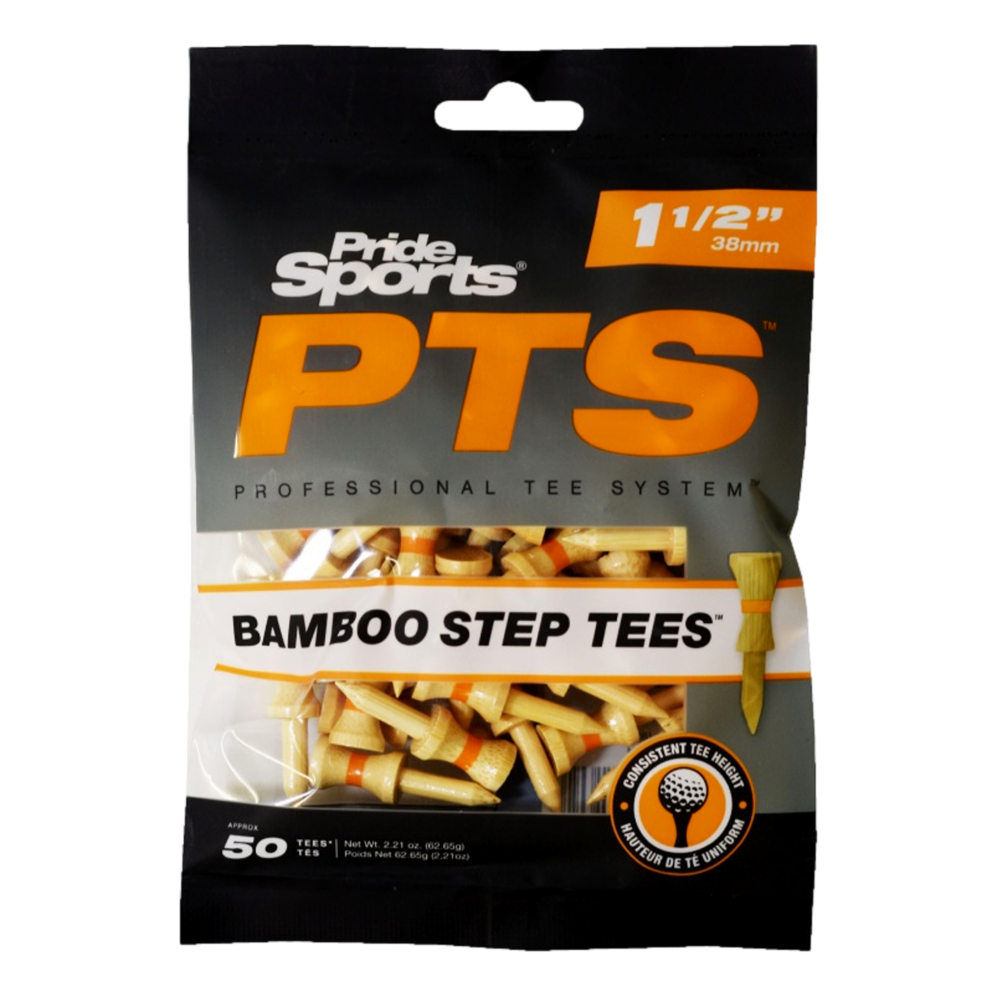 Bamboo Step Golf Tees 50-pack