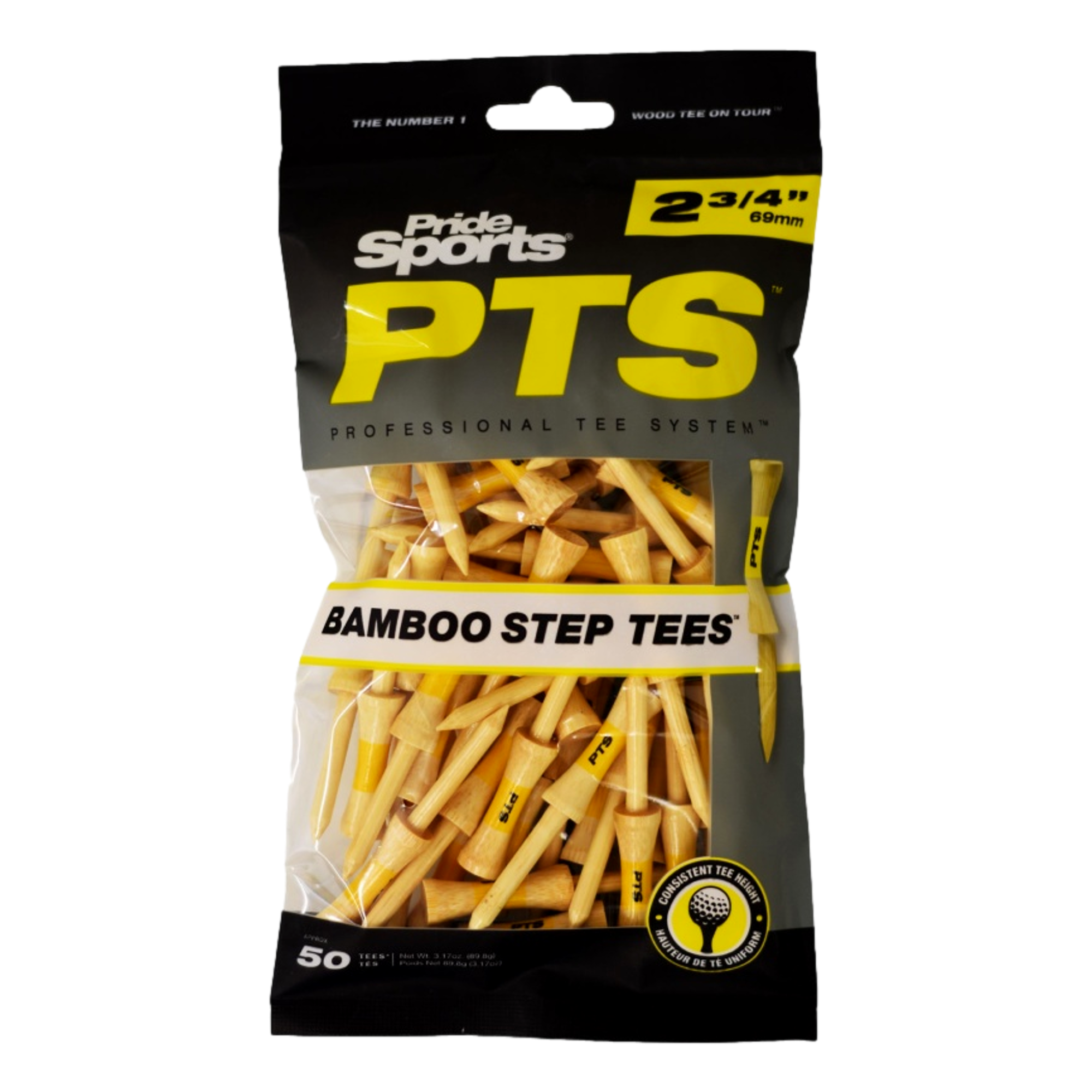 Bamboo Step Golf Tees 50-Pack
