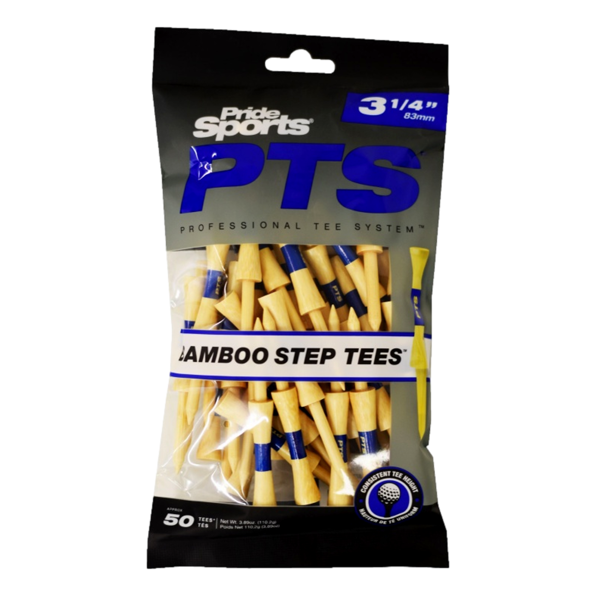 Bamboo Step Golf Tees 50-Pack