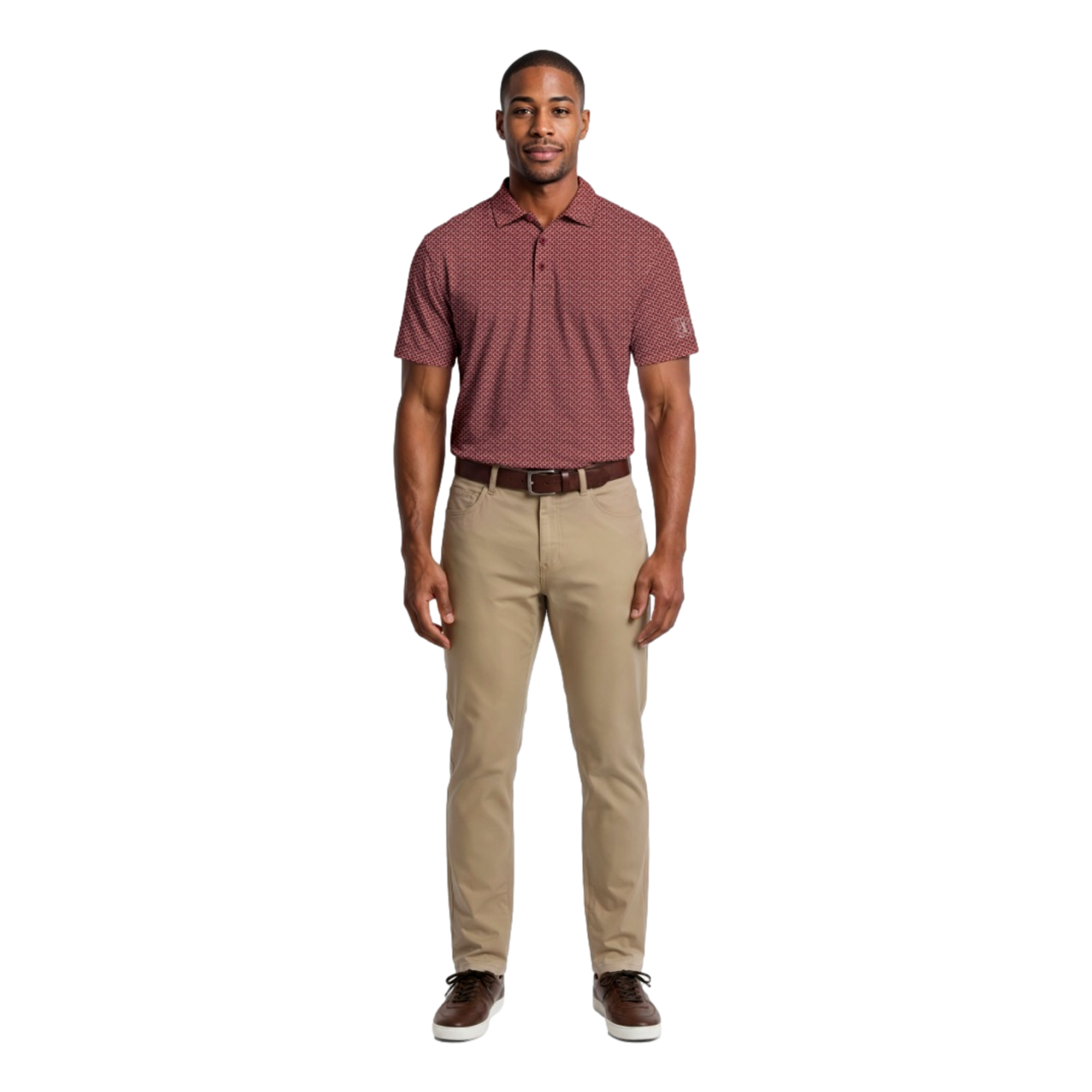 Golf Bag Conversational Men's Golf Polo Shirt