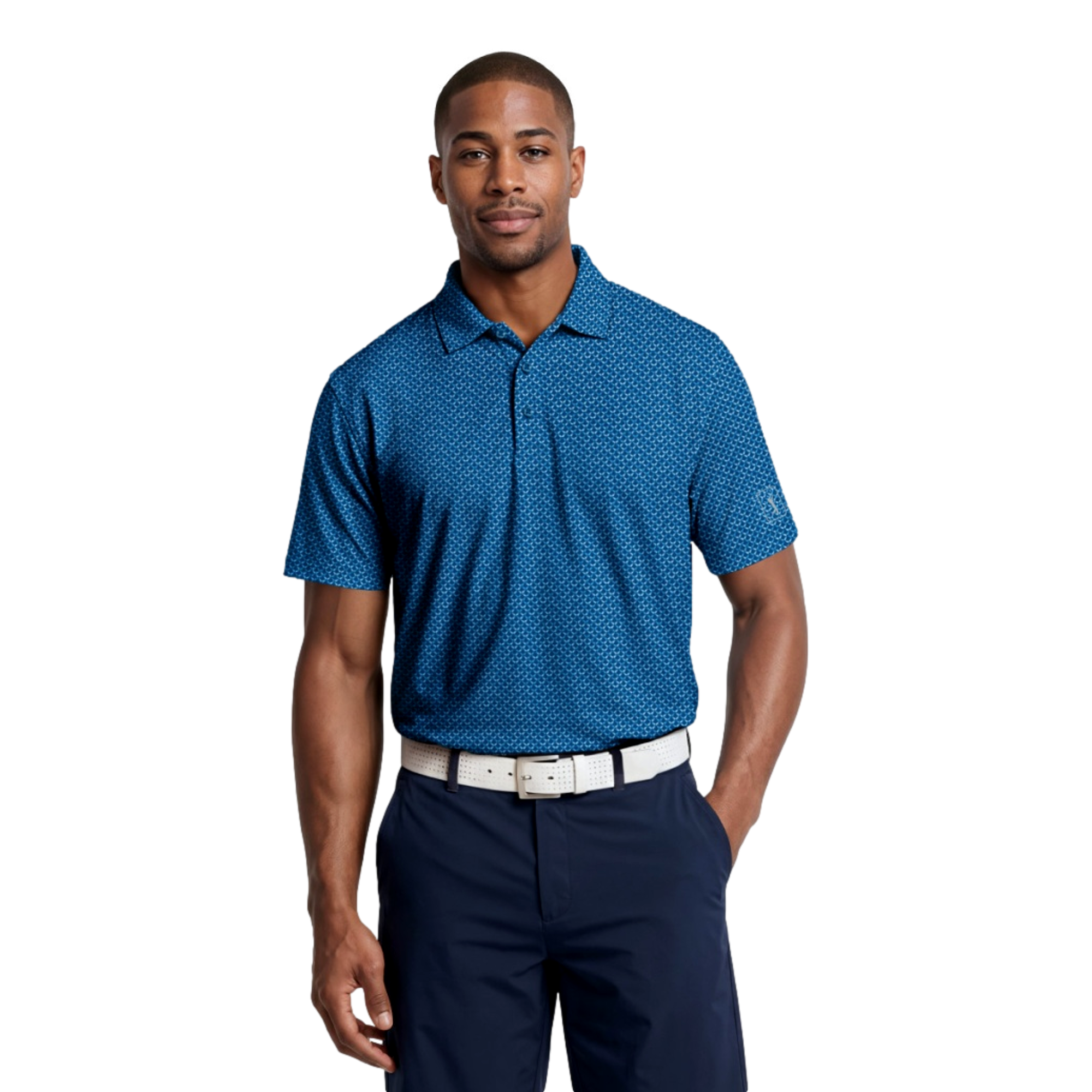 Golf Bag Conversational Men's Golf Polo Shirt