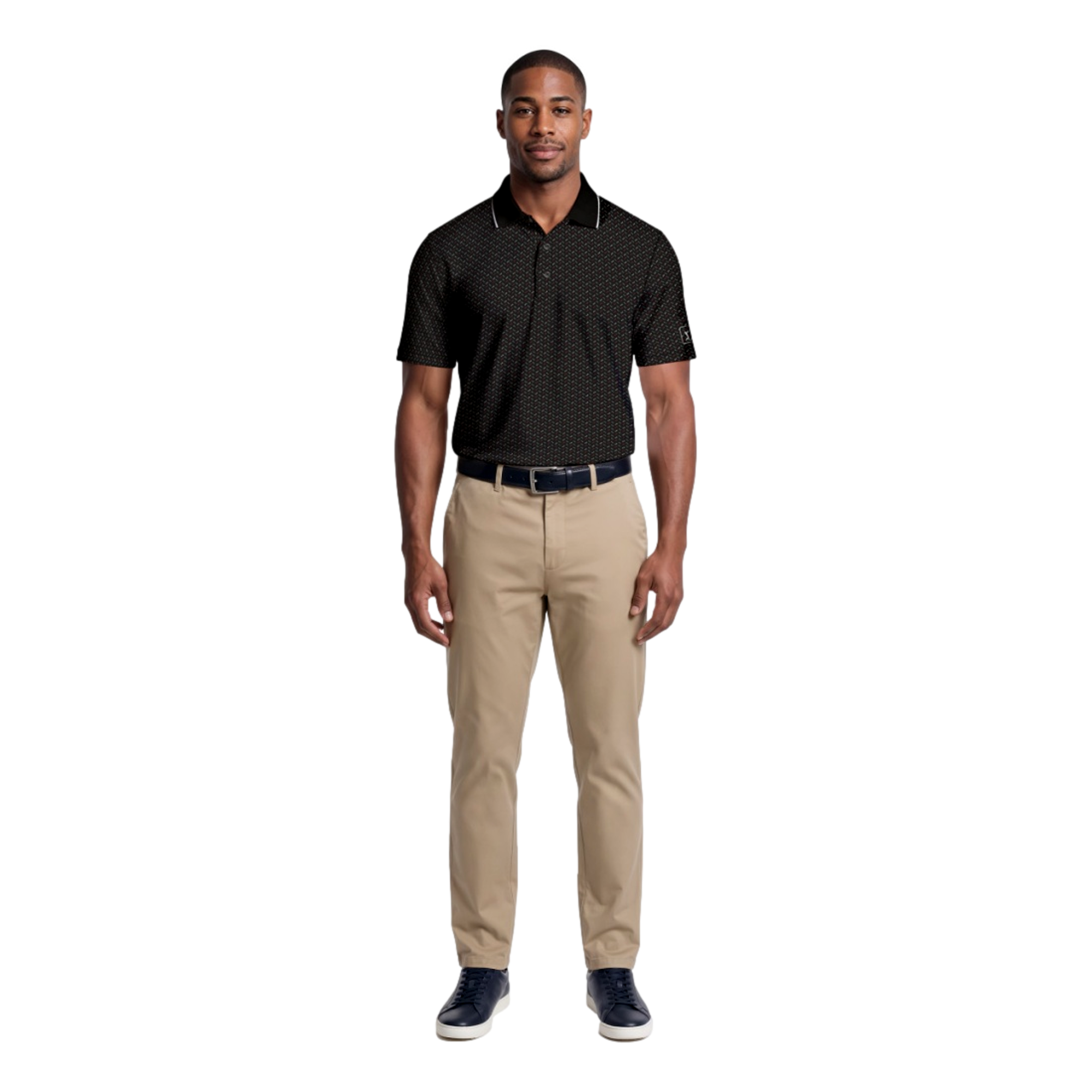 Golf Novelty Printed Men's Golf Polo Shirt