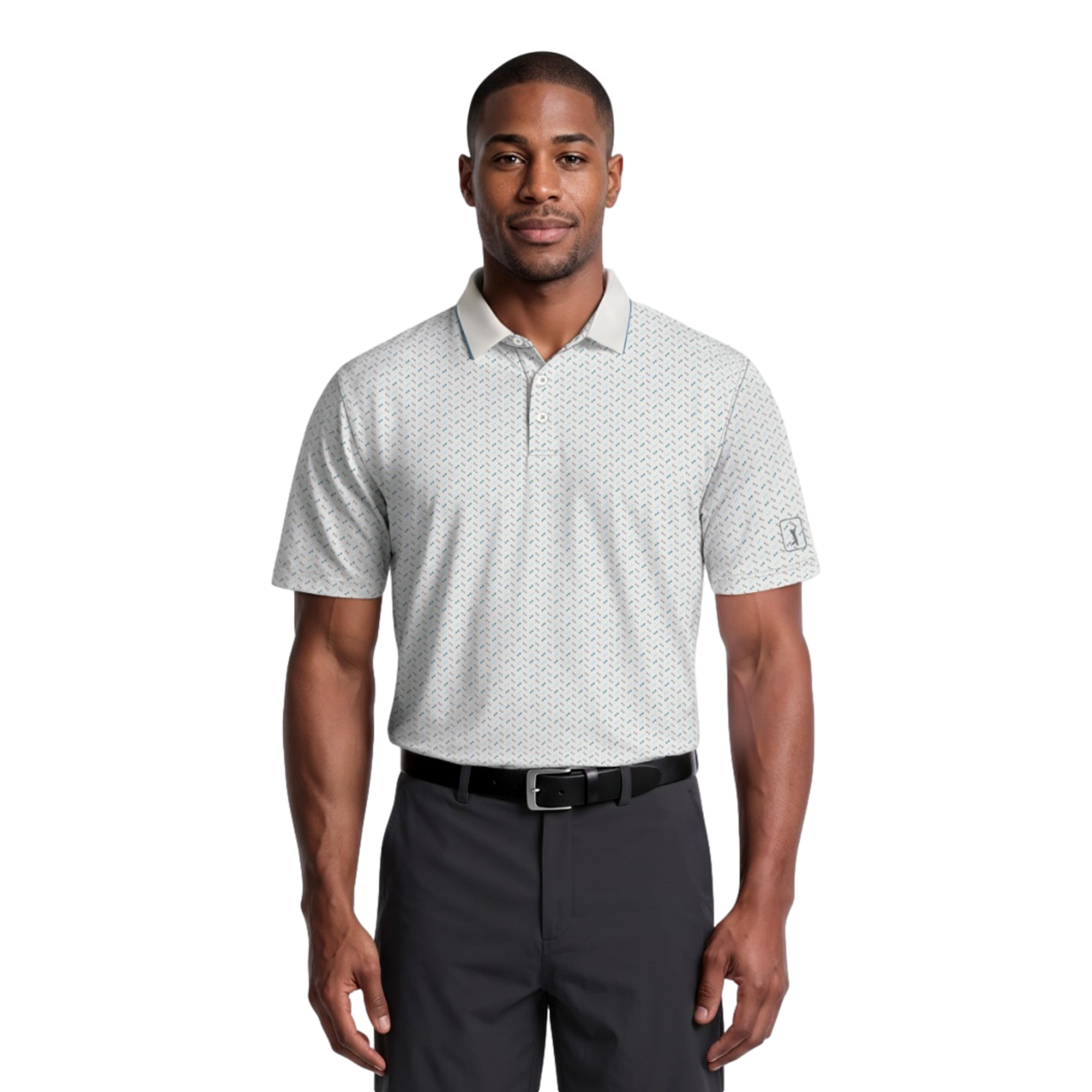 Golf Novelty Printed Men's Golf Polo Shirt