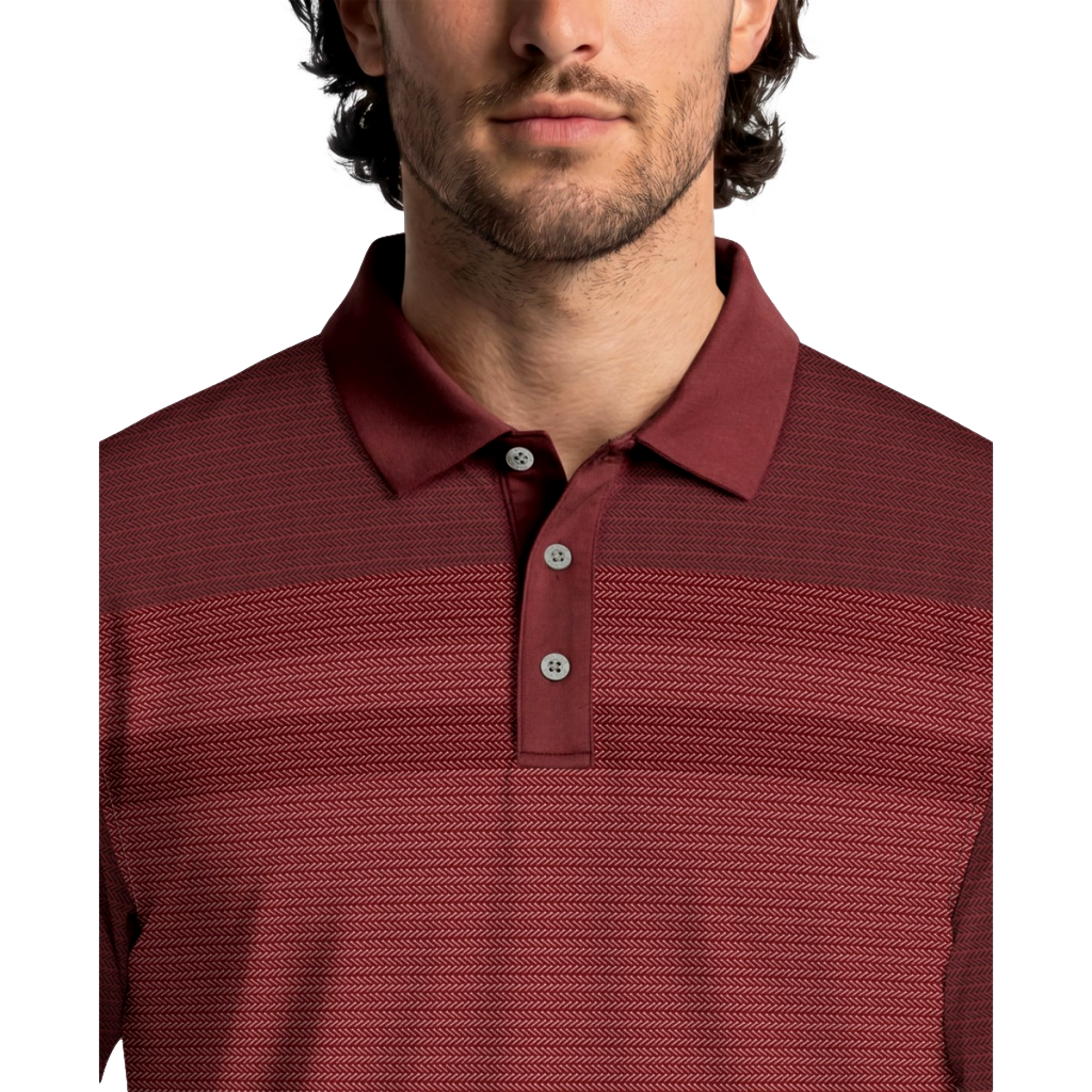 Tee Novelty Block Print Men's Golf Polo Shirt