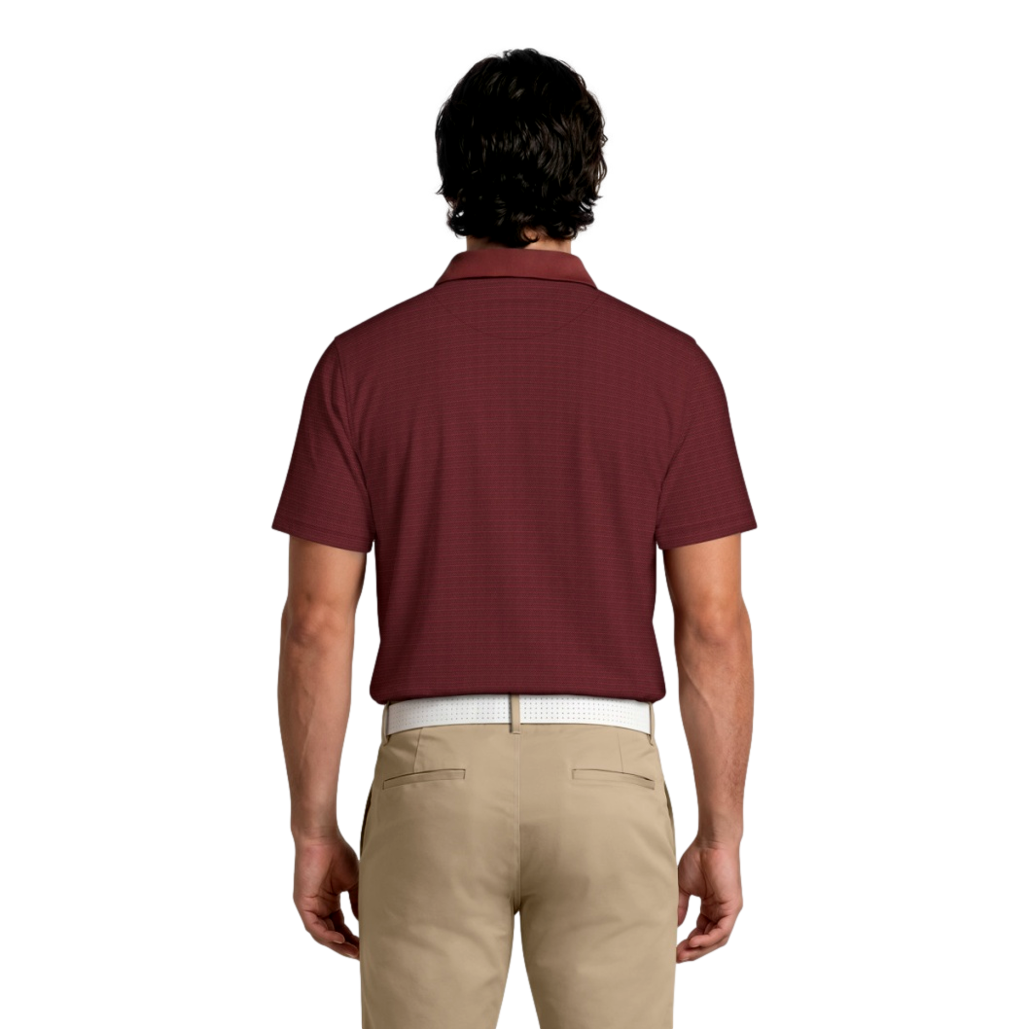 Tee Novelty Block Print Men's Golf Polo Shirt