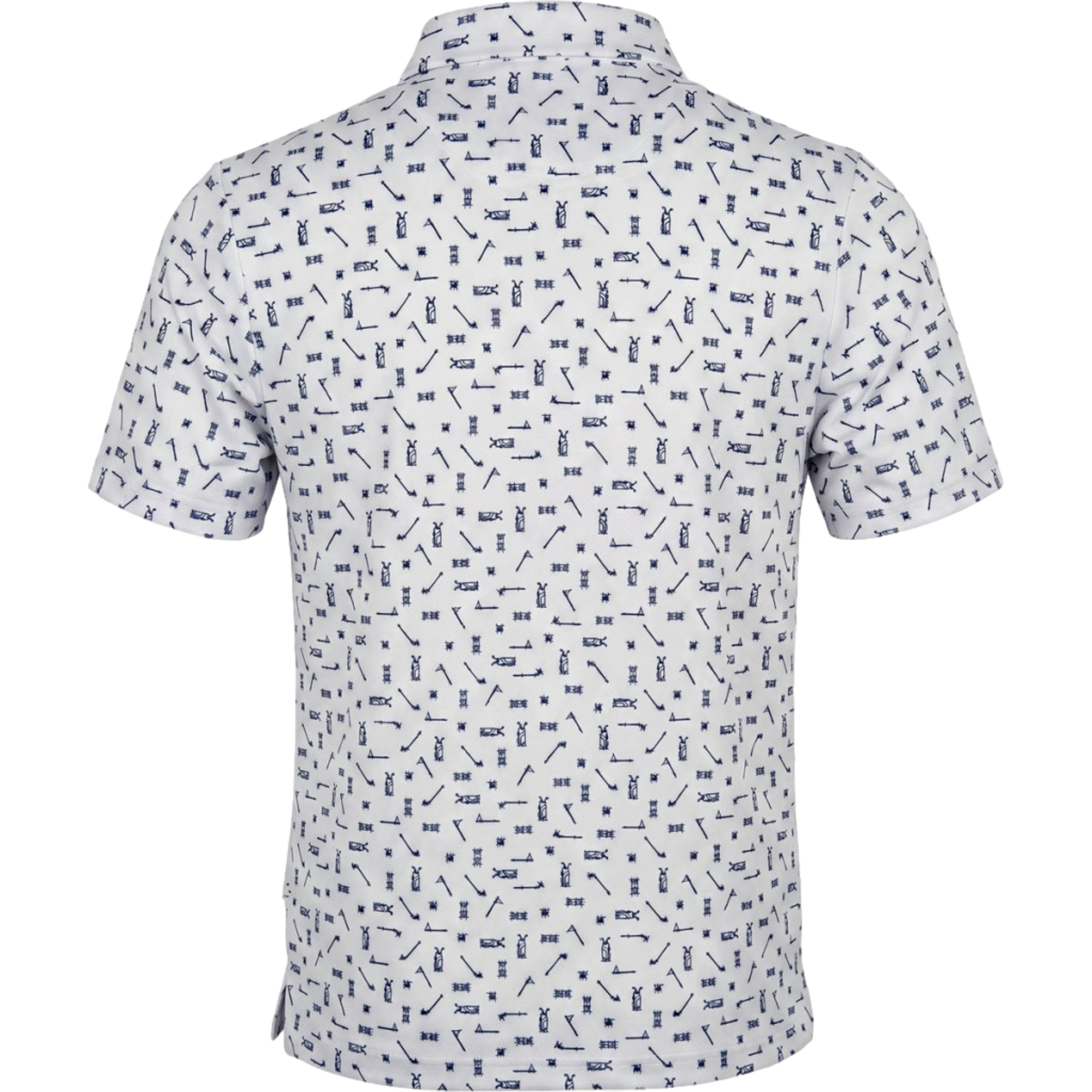 Golf Sketchbook Print Men's Golf Polo Shirt