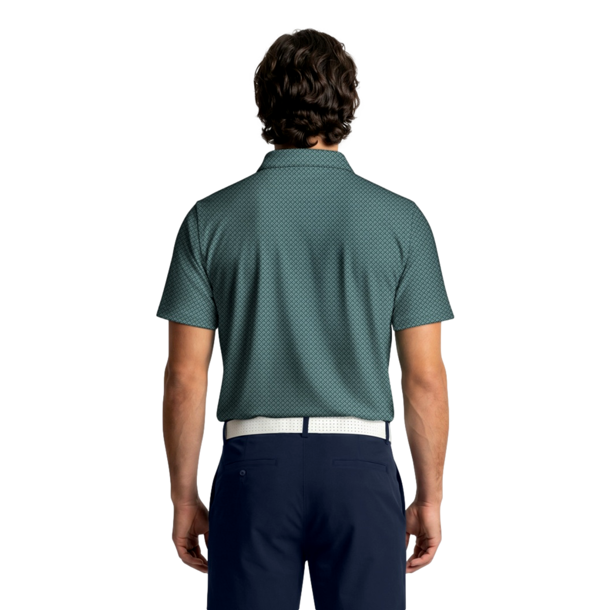 Essential Geo Print Men's Golf Polo Shirt