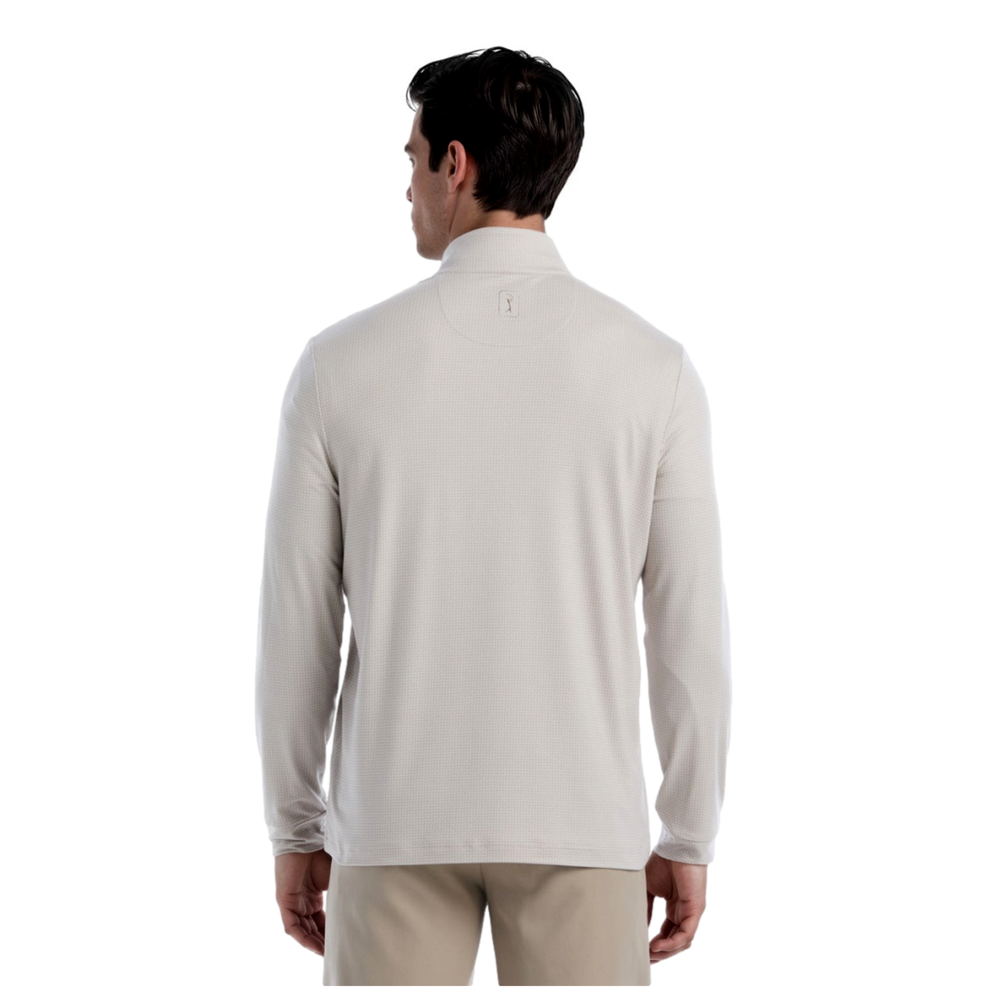 Vertical Links Geo Print Men's Golf Quarter Zip