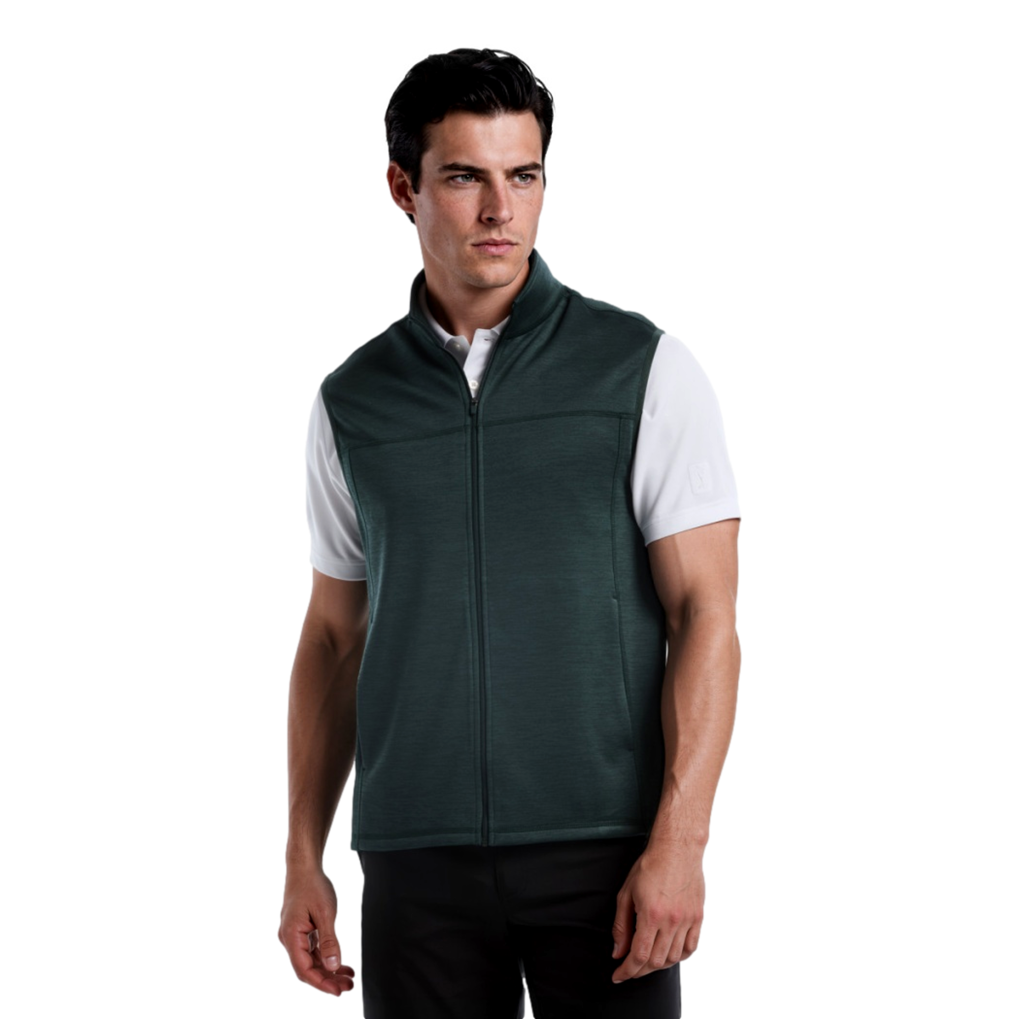 Full Zip Fleece Men's Golf Vest