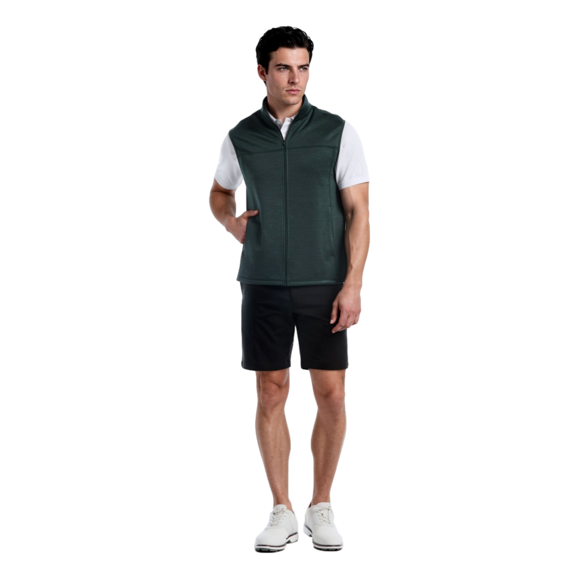 Full Zip Fleece Men's Golf Vest