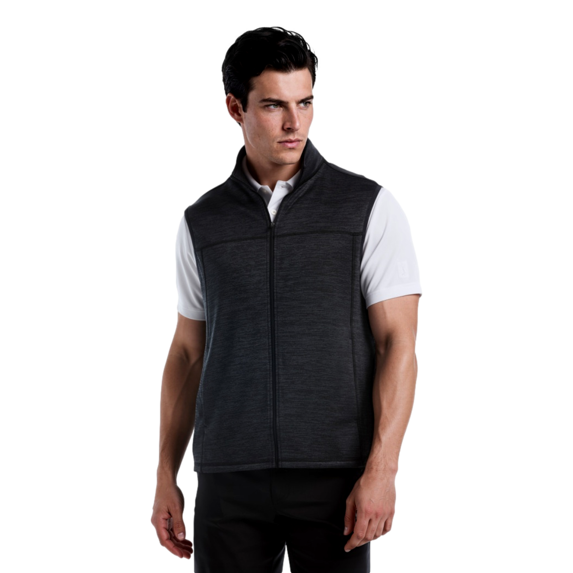 Full Zip Fleece Men's Golf Vest