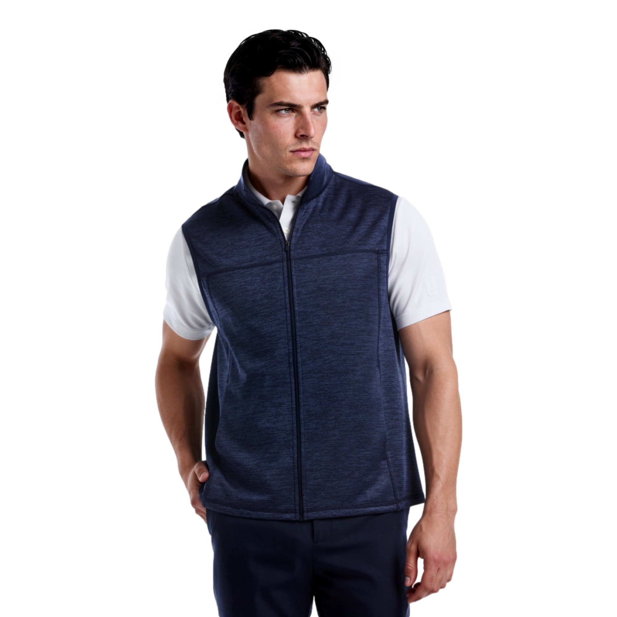 Full Zip Fleece Men's Golf Vest