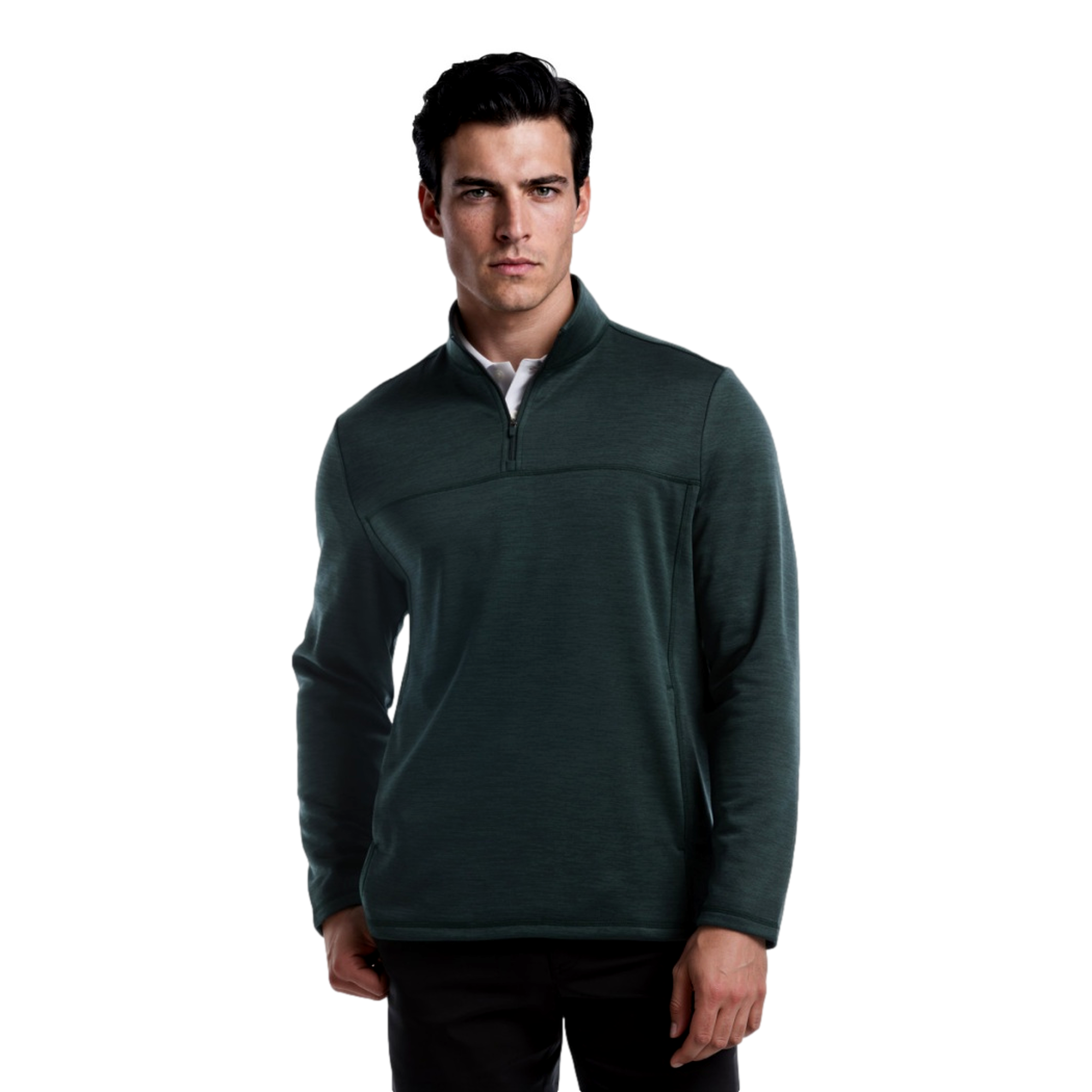 Fleece Long Sleeve Men's Golf Quarter Zip
