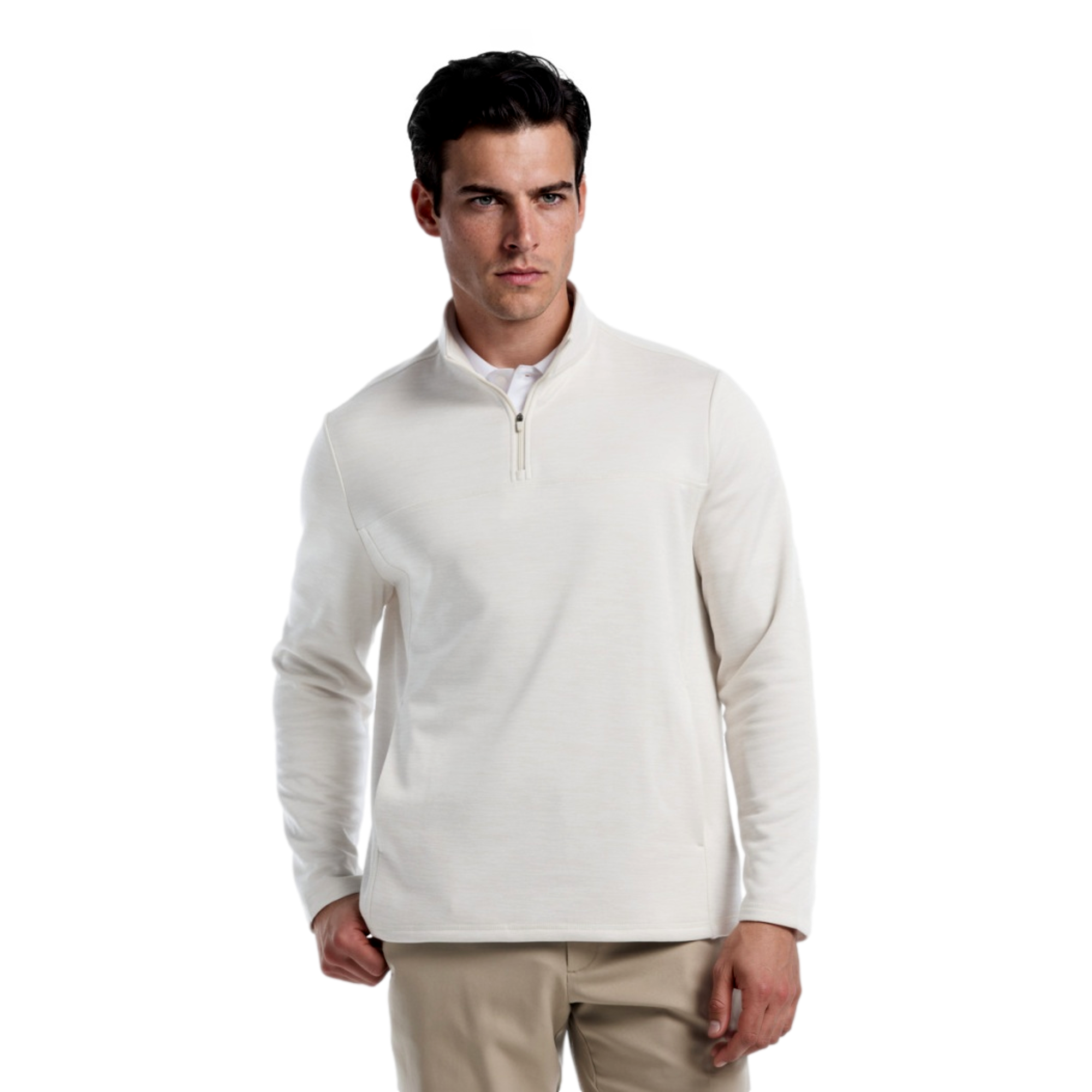 Fleece Long Sleeve Men's Golf Quarter Zip