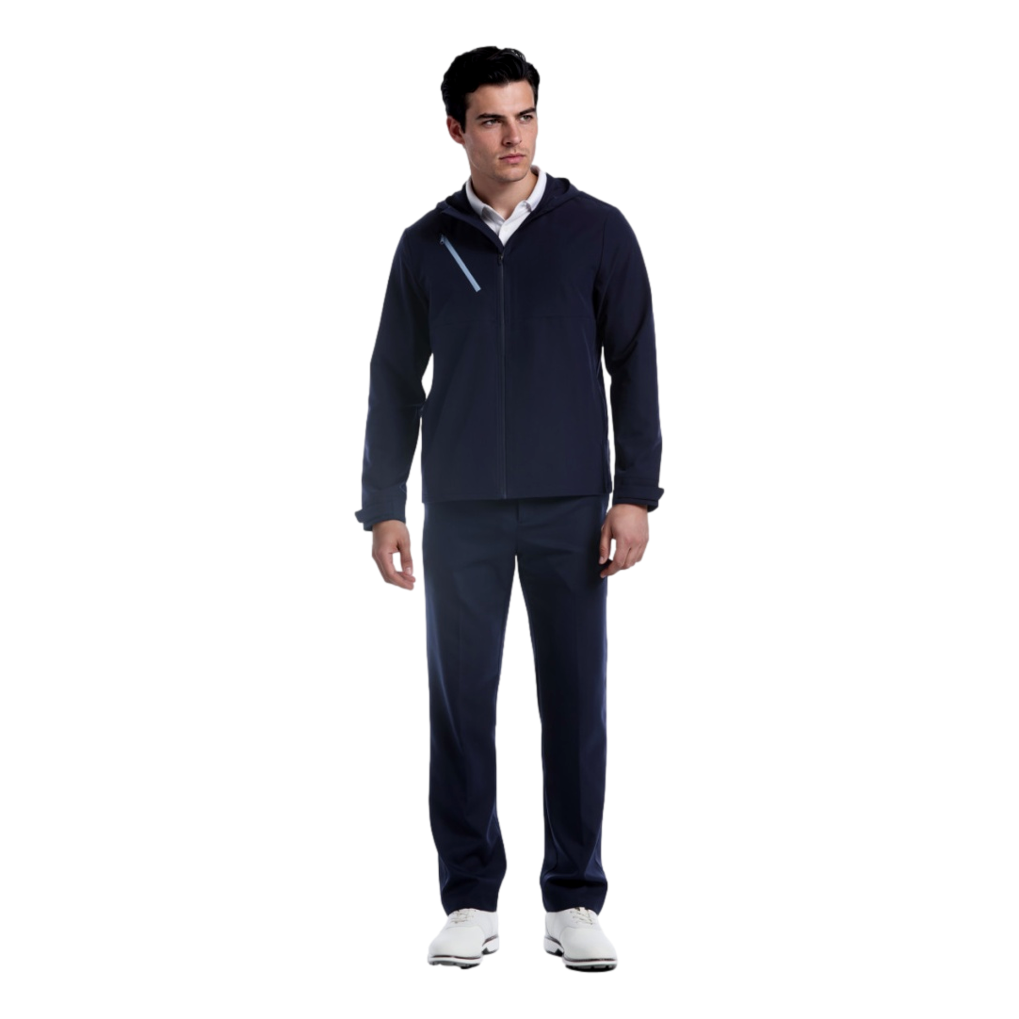 Packable Men's Hooded Golf Jacket