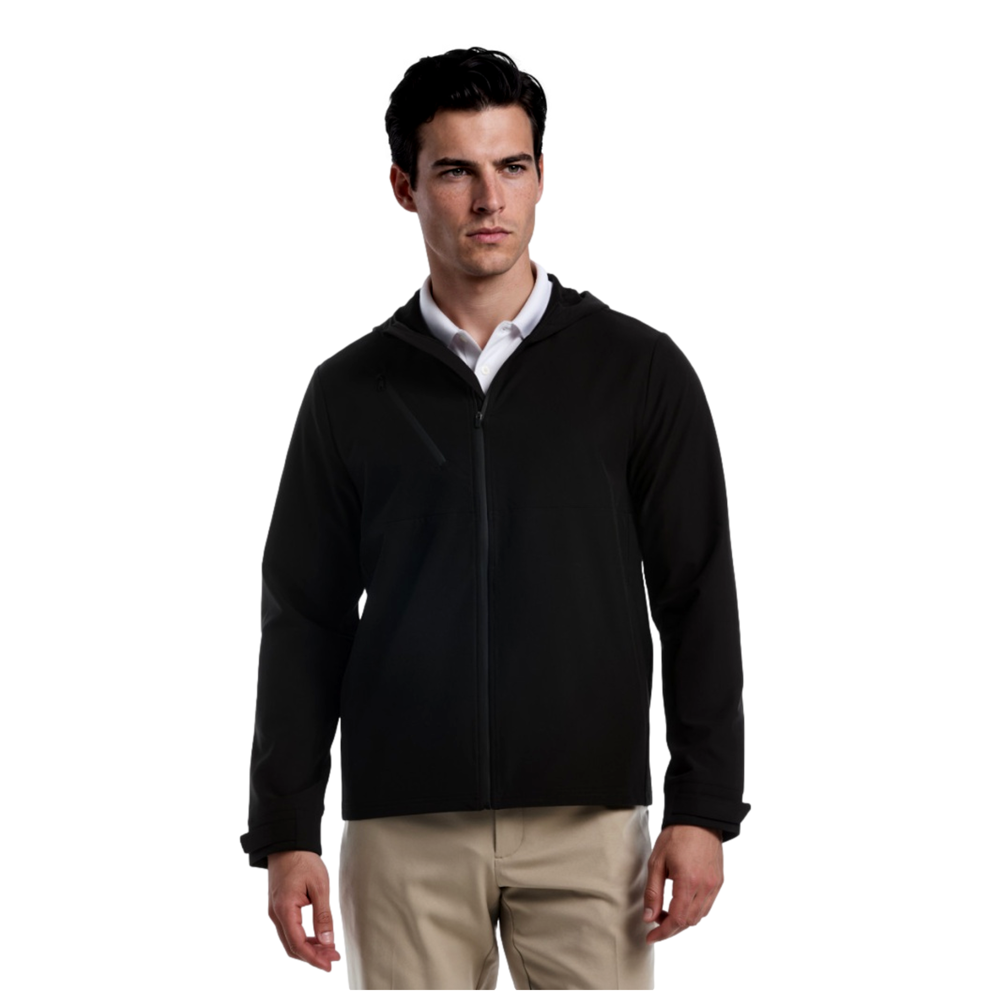 Packable Men's Hooded Golf Jacket
