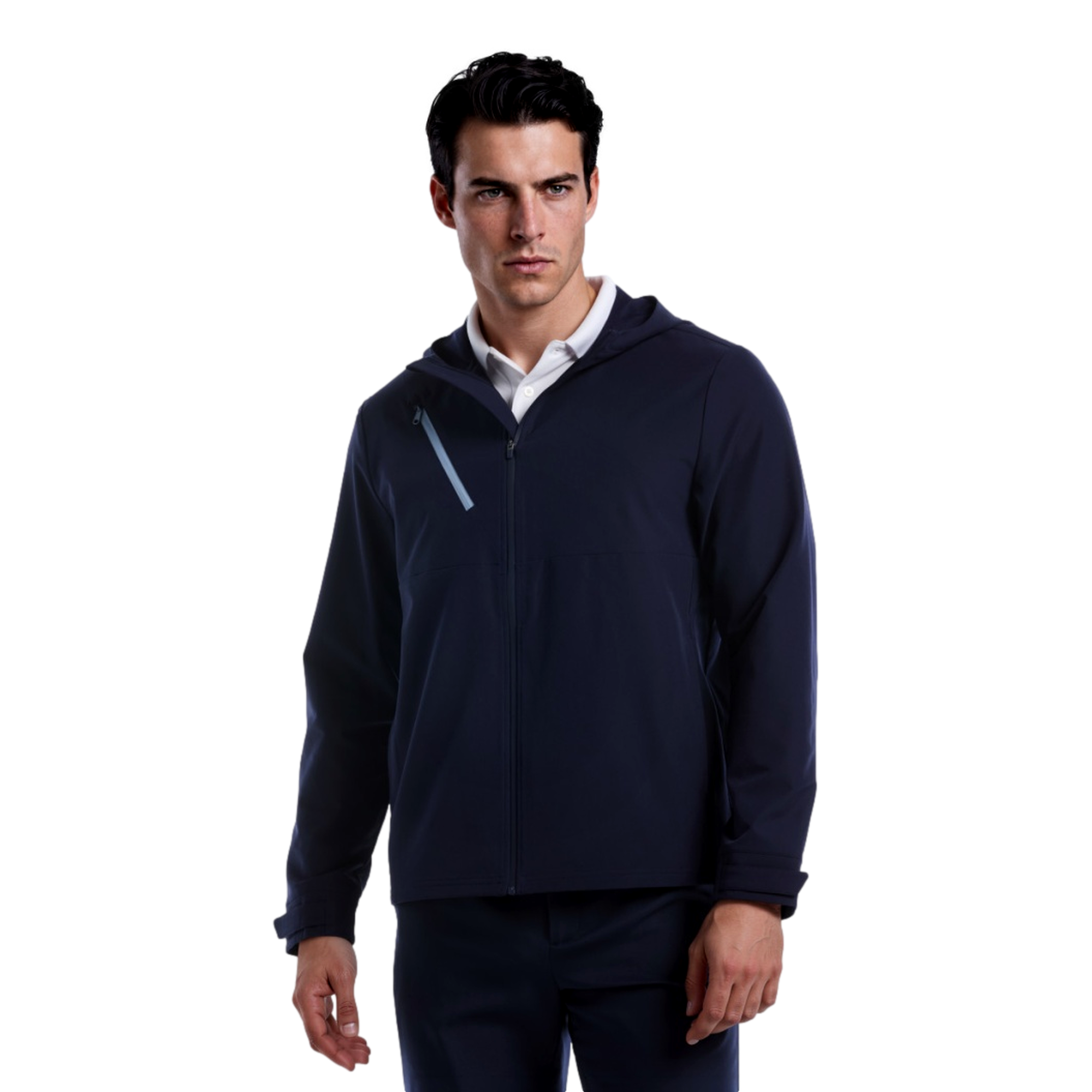 Packable Men's Hooded Golf Jacket