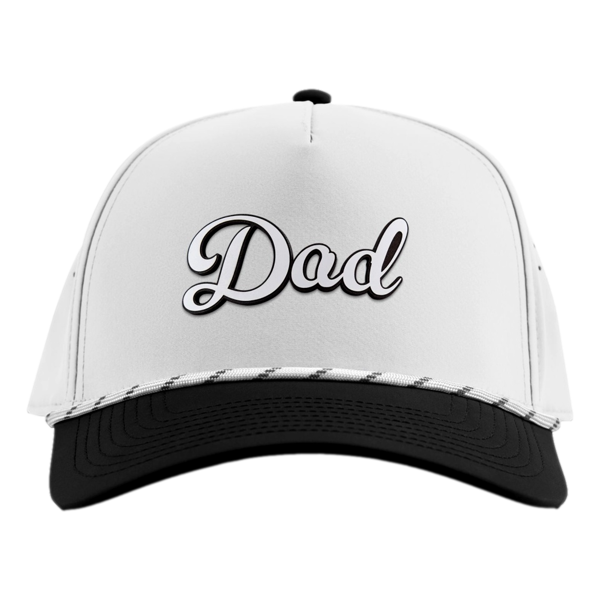 Dad Script Curved 5 Panel Rope Men's Golf Hat