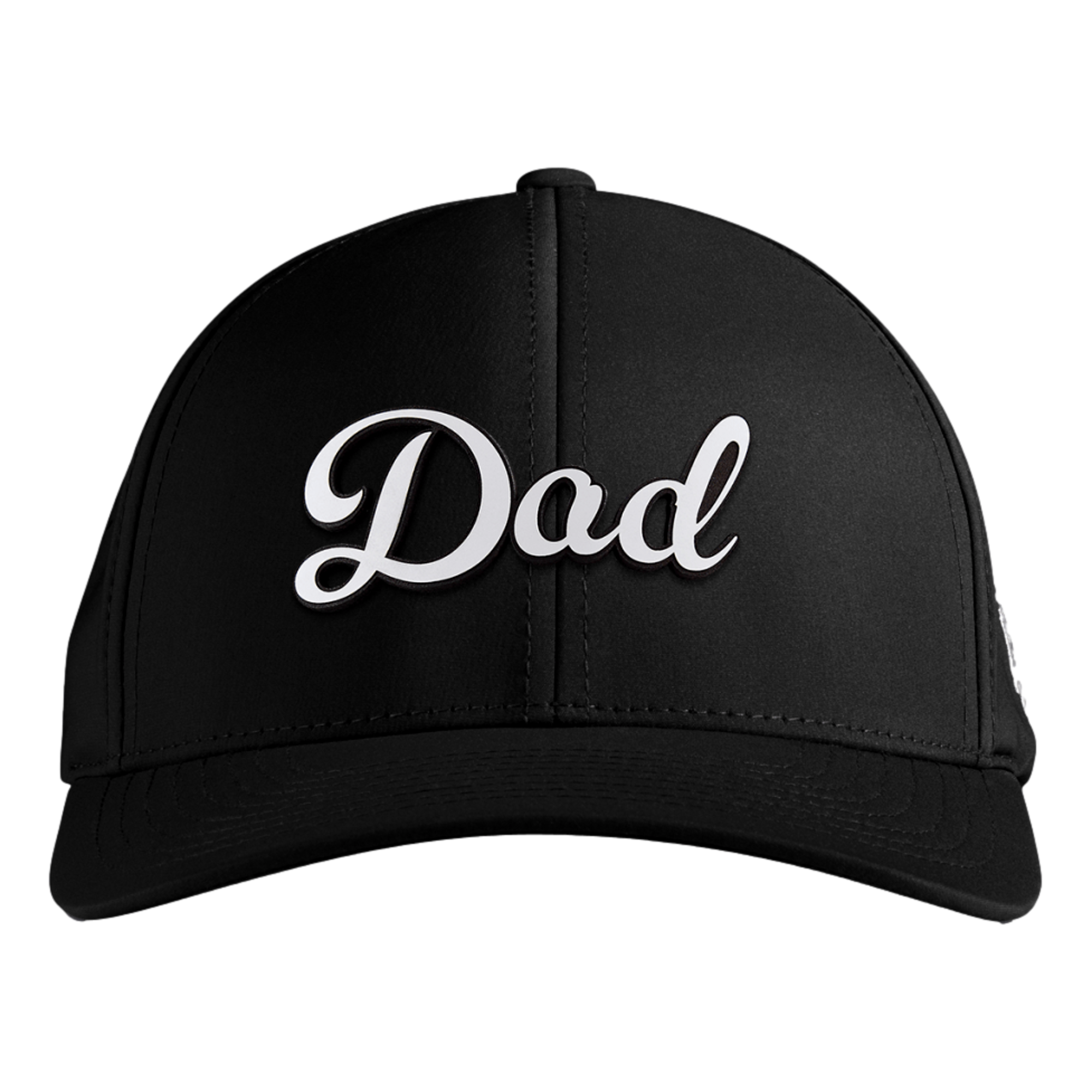 Dad Script Curved Performance Men's Golf Hat