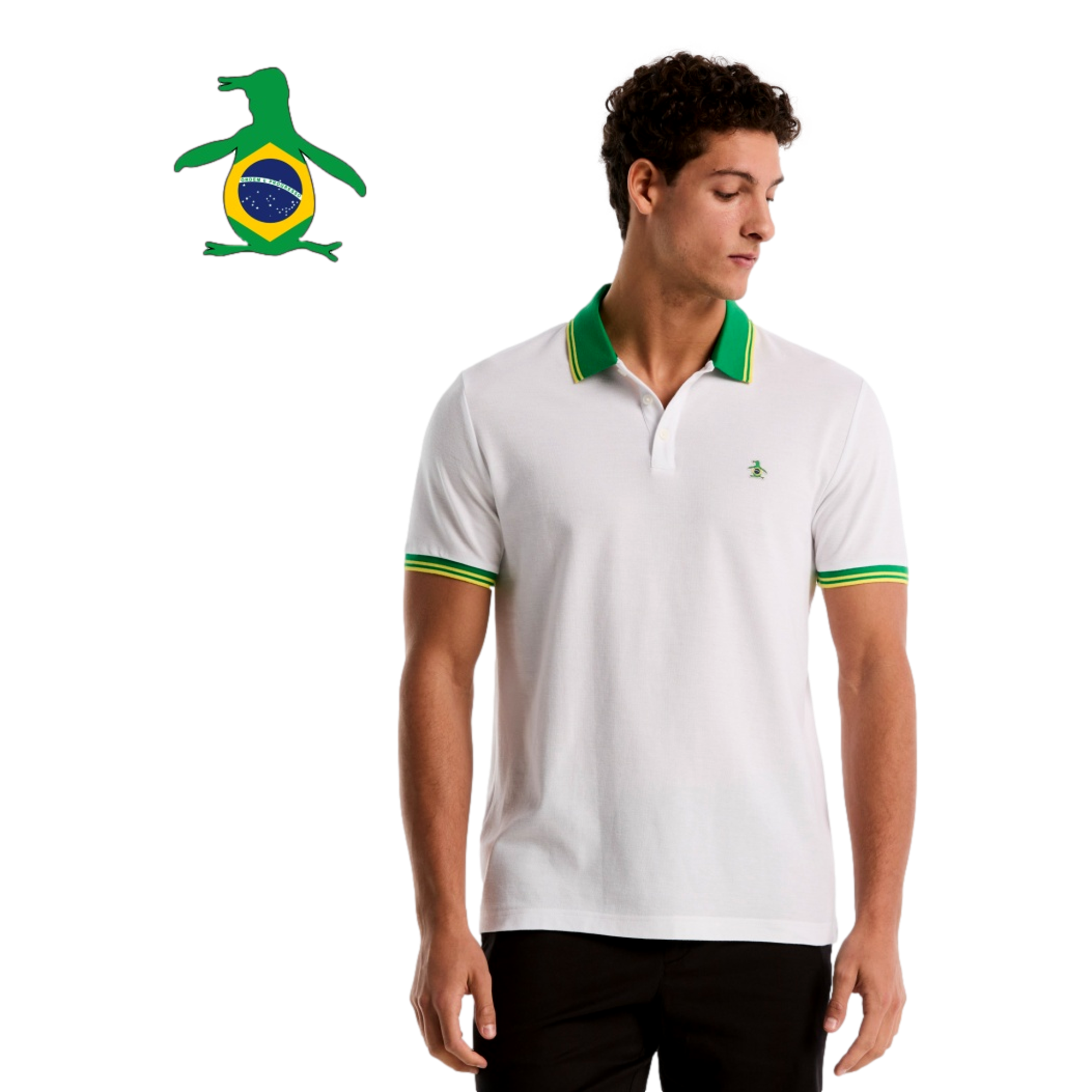 Brazil National  Match Day Essentials Men's Golf Polo Shirt
