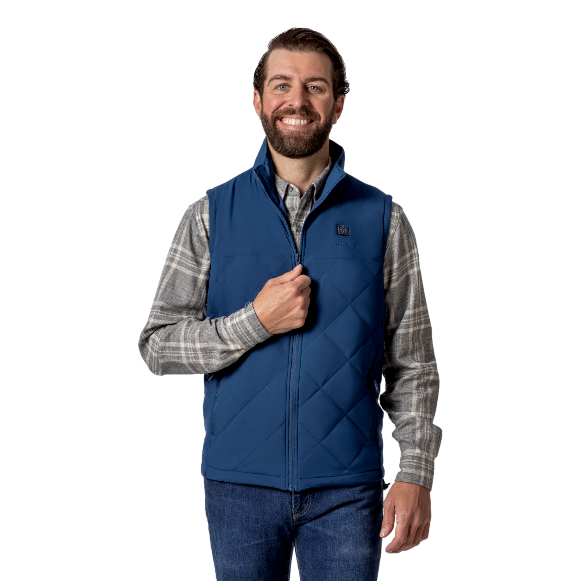 4-Zone Heated Quilted Men's Golf Vest