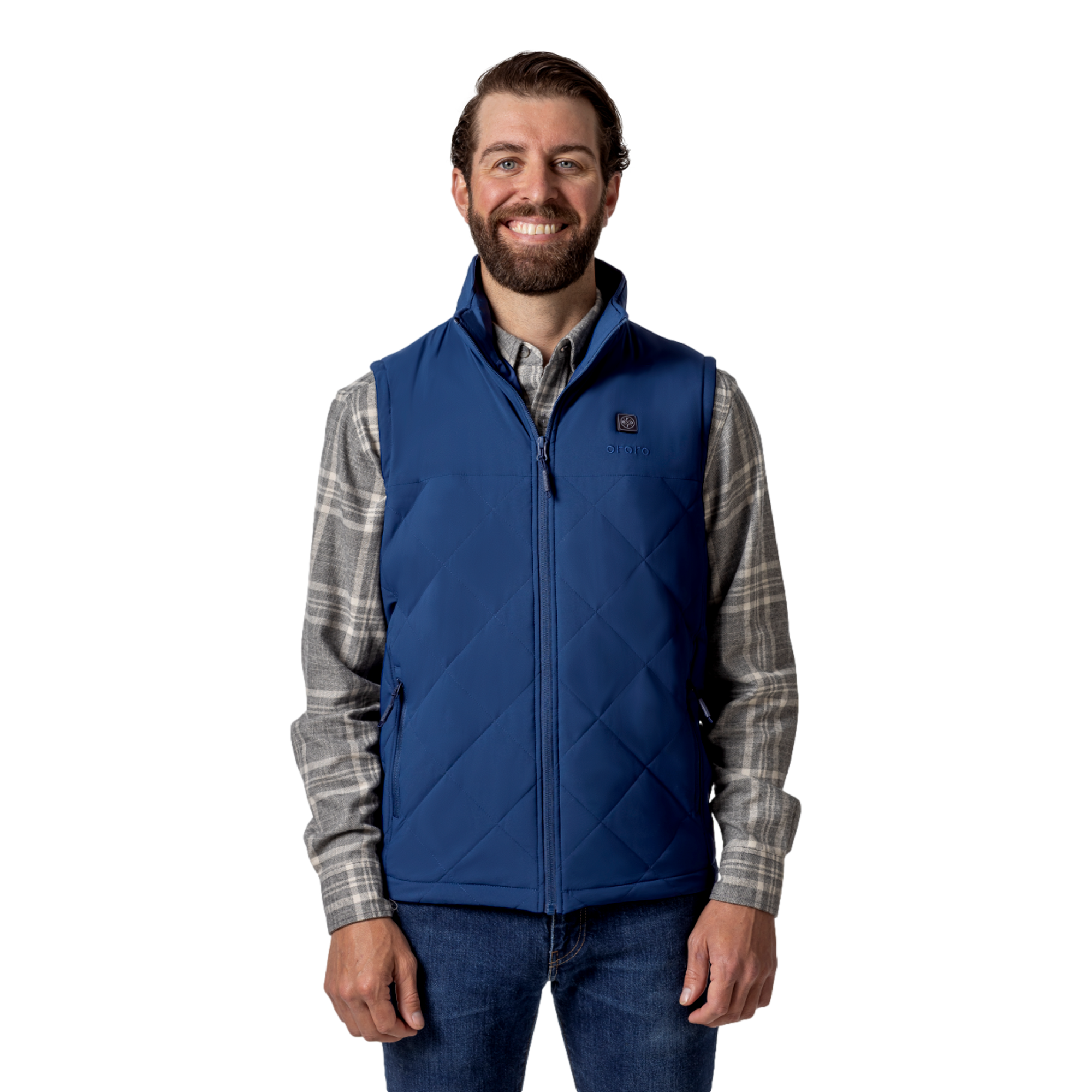 4-Zone Heated Quilted Men's Golf Vest