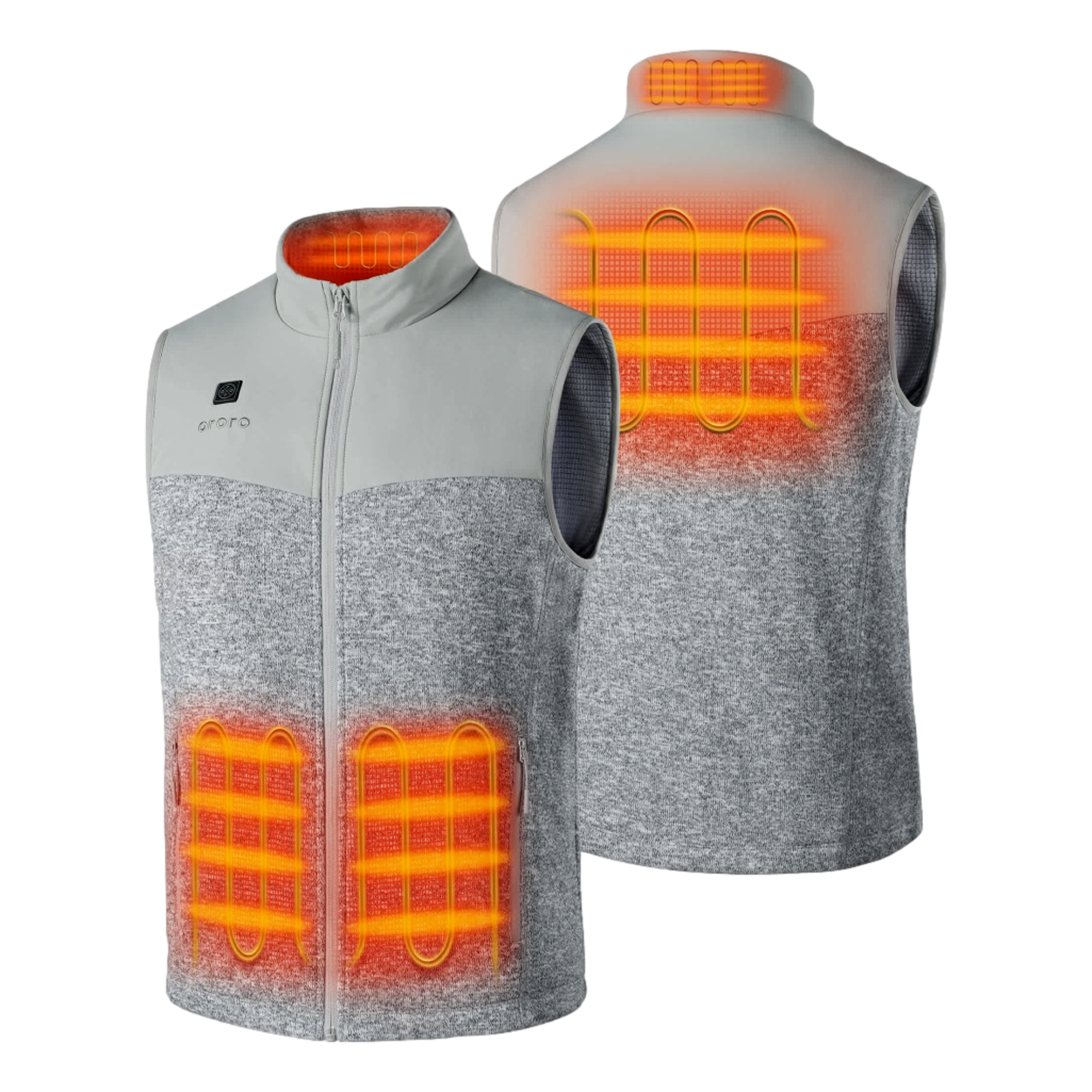 4-Zone Heated Men's Fleece Golf Vest