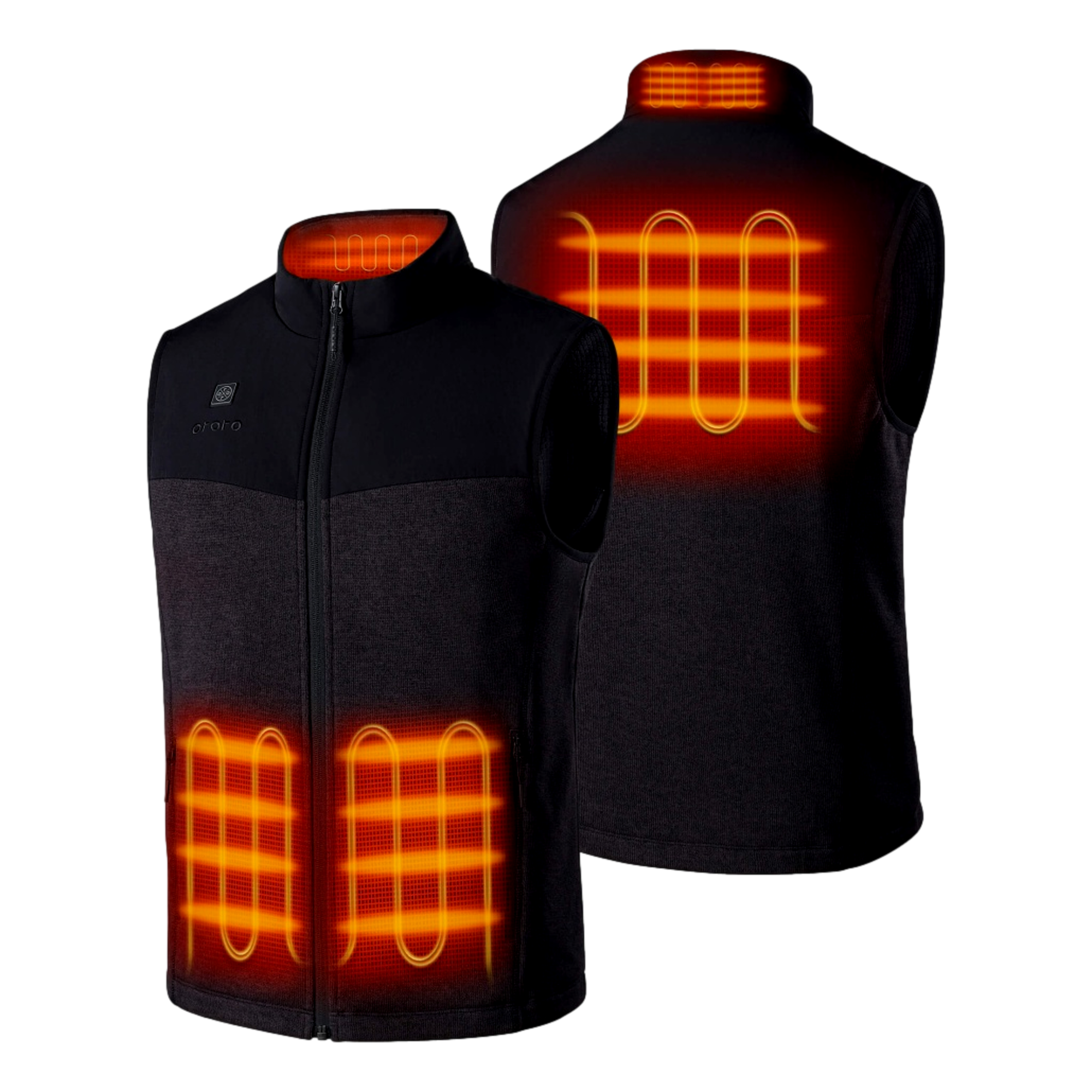 4-Zone Heated Men's Fleece Golf Vest