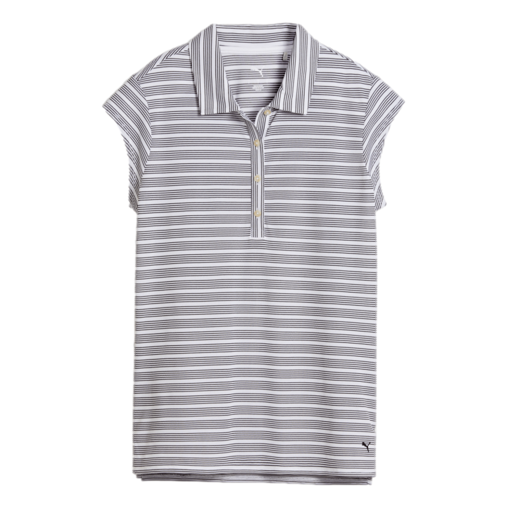 Women's Pique YD Stripe Cap Sleeve Golf Polo