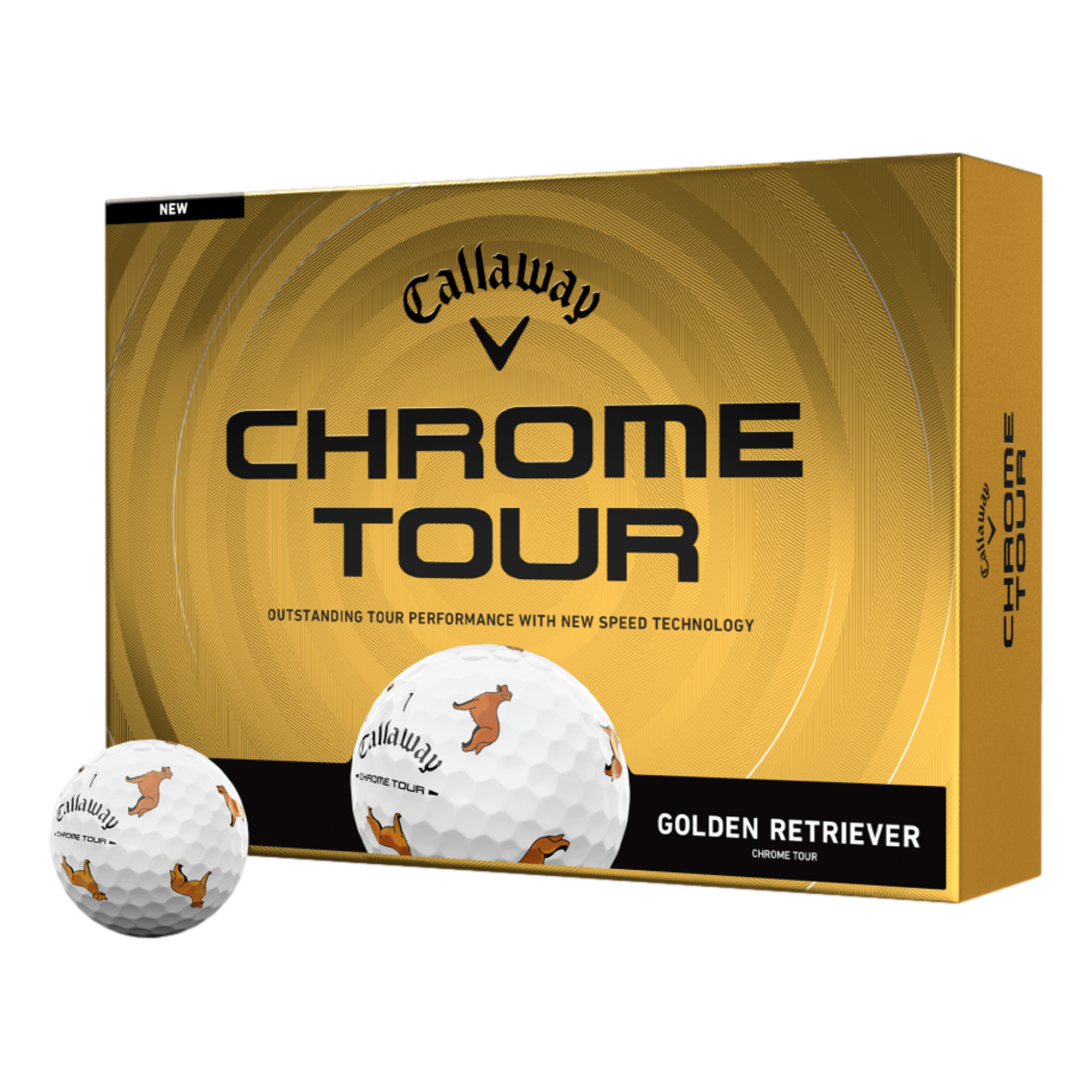 Chrome Tour Golden 2026 Golf Balls | PGA TOUR Superstore