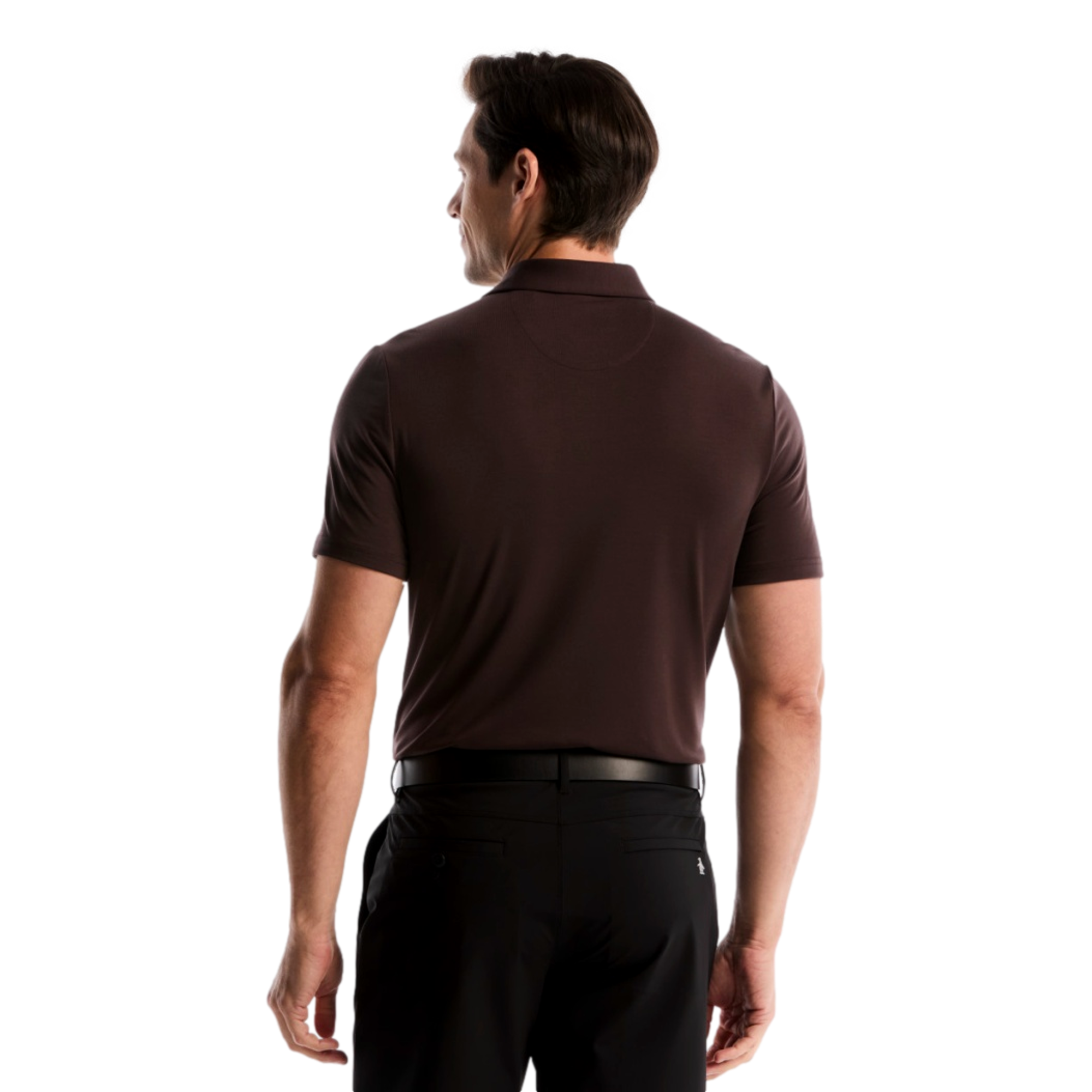 Block Geo Jacquard Men's Golf Polo Shirt