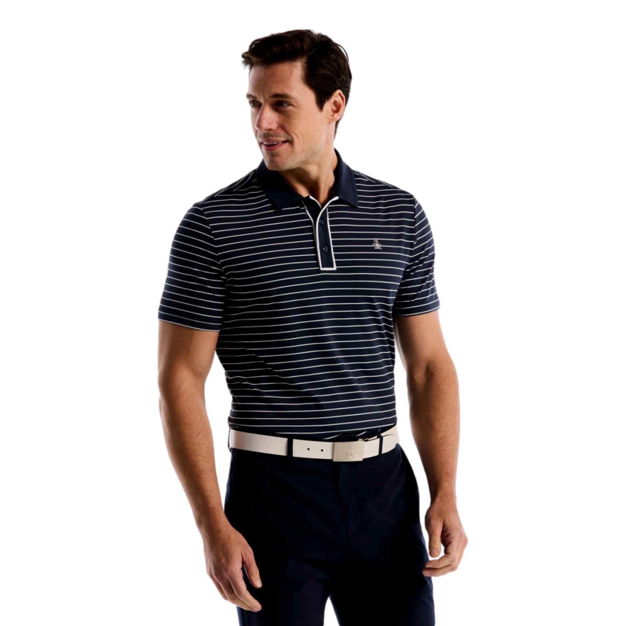 The Heritage Striped Men's Golf Polo Shirt